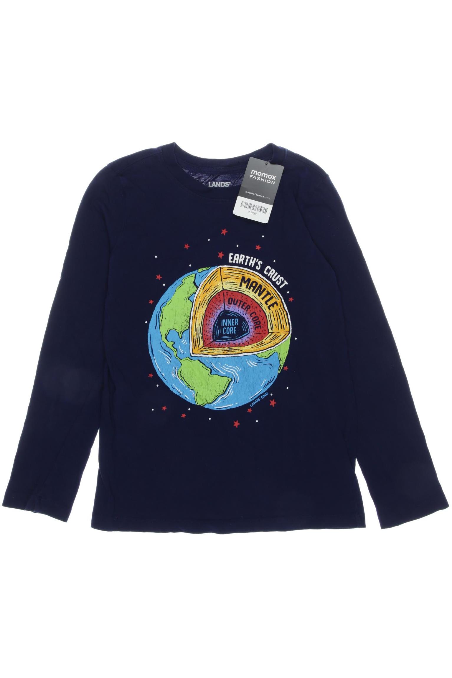 

Lands End Herren Langarmshirt, marineblau, Gr. 128