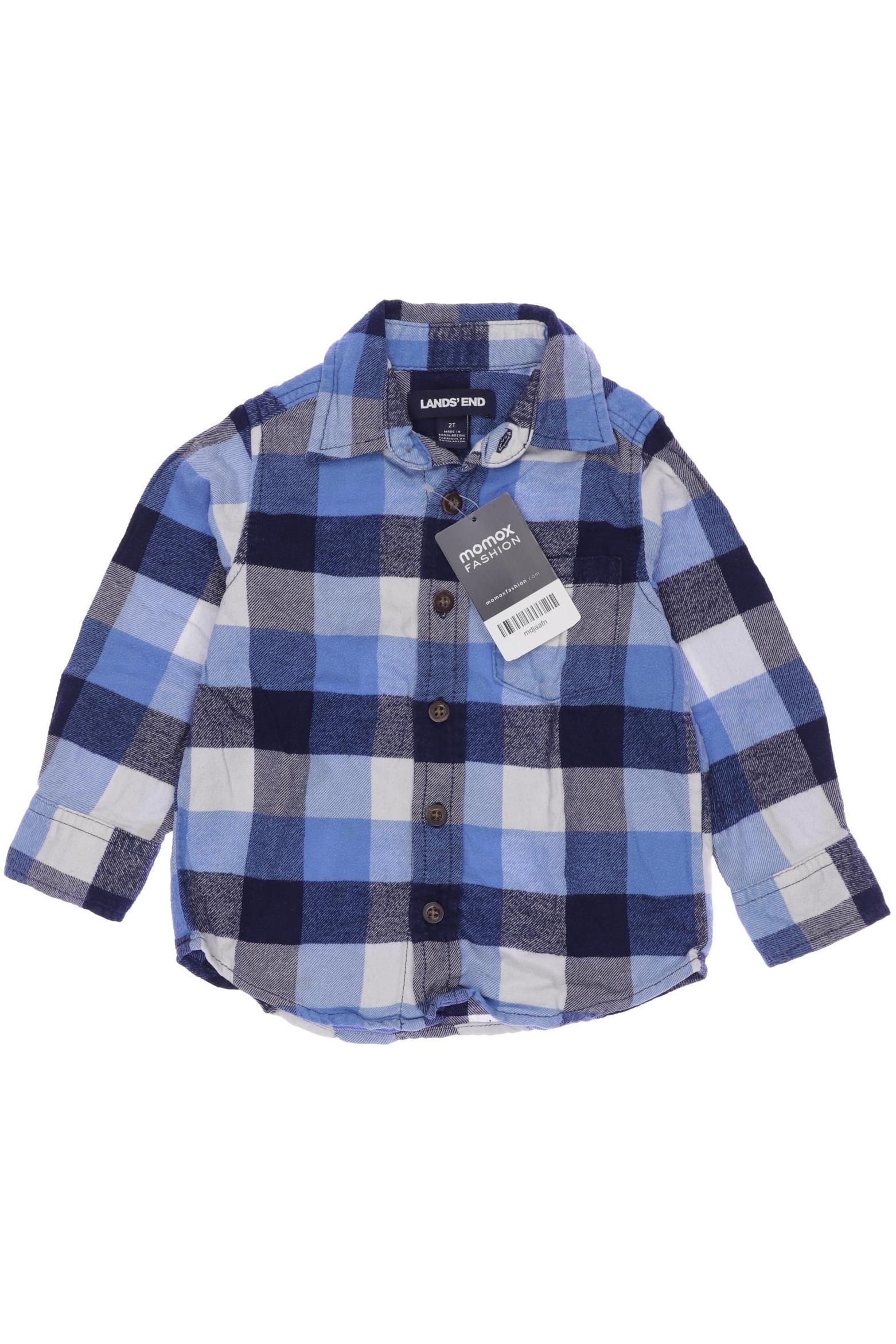 

Lands End Herren Hemd, blau, Gr. 92