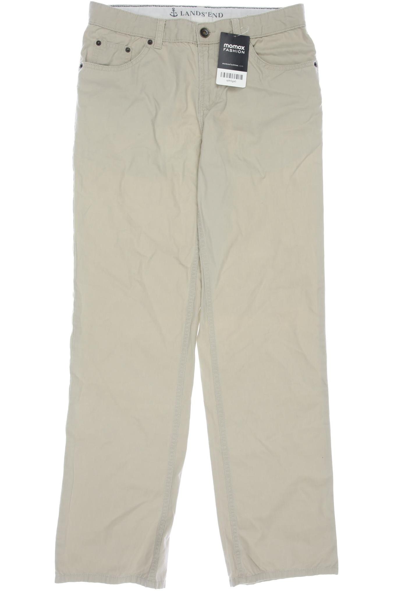 

Lands End Herren Stoffhose, cremeweiß, Gr. 158