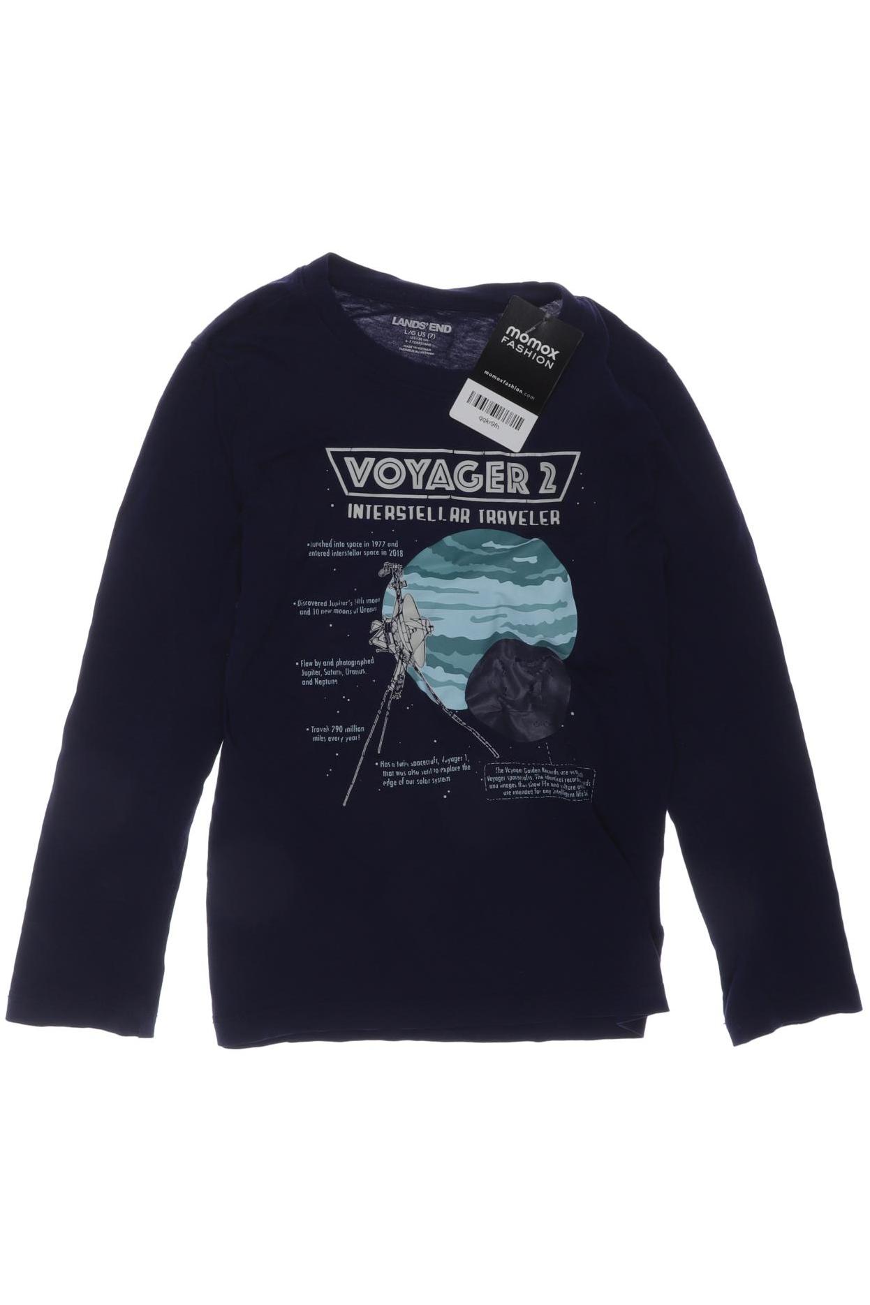 

Lands End Jungen Langarmshirt, marineblau