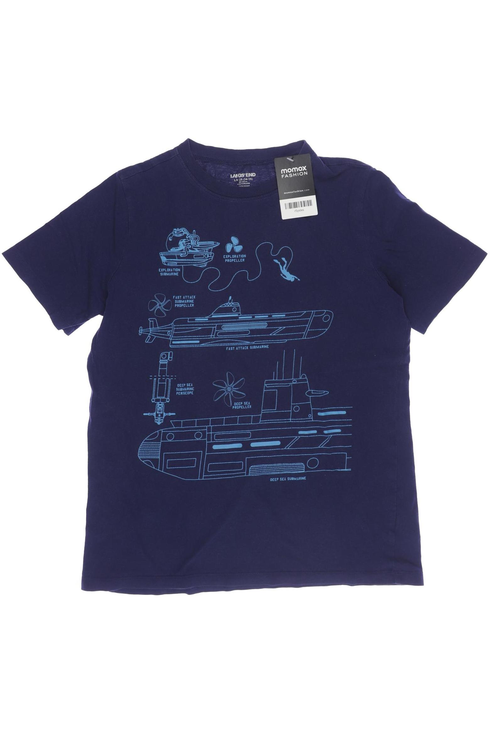

Lands End Jungen T-Shirt, marineblau
