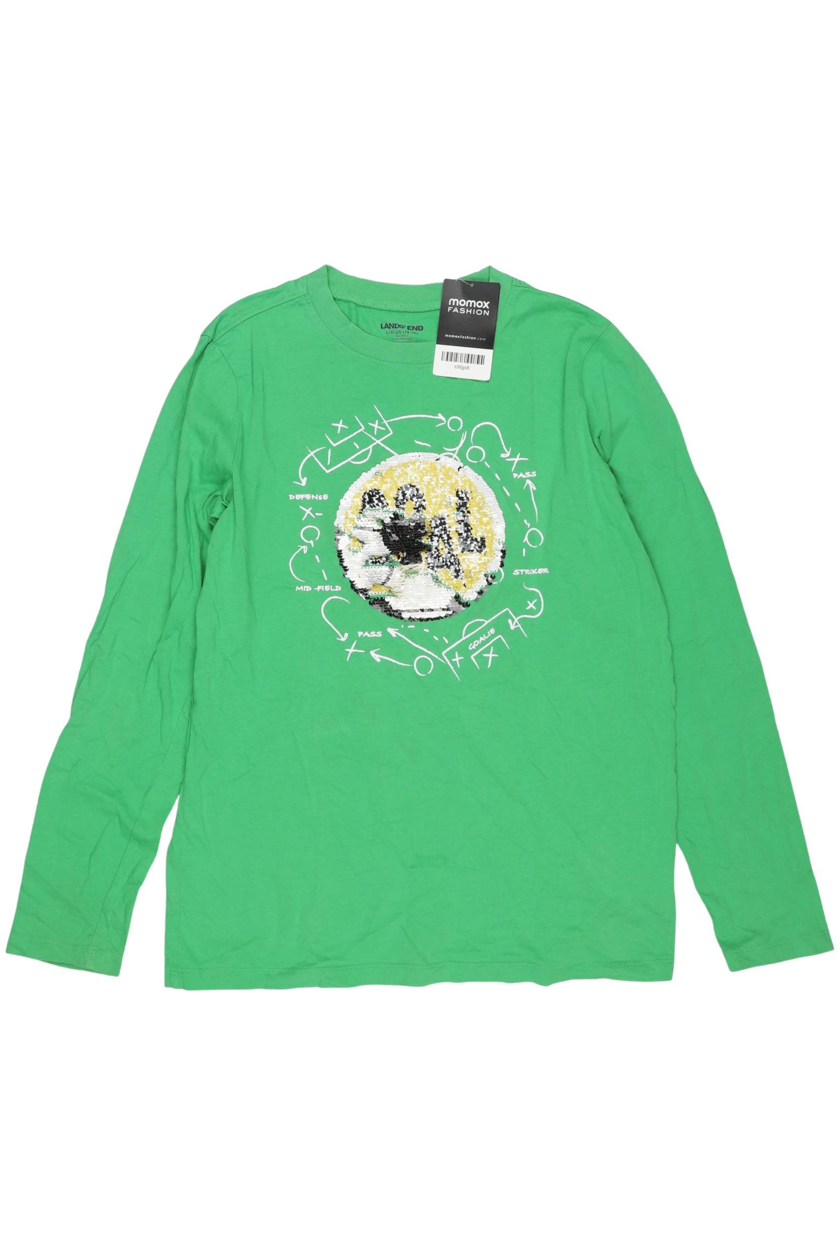 

Lands End Herren Langarmshirt, grün, Gr. 152