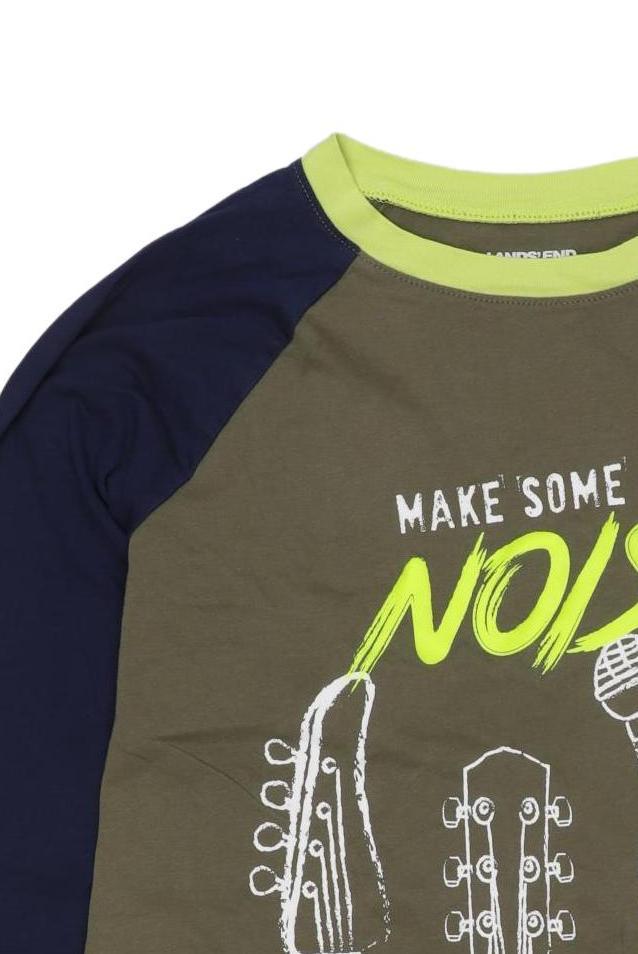 Thumbnail - Lands End Jungen Langarmshirt, neon, Gr. 158