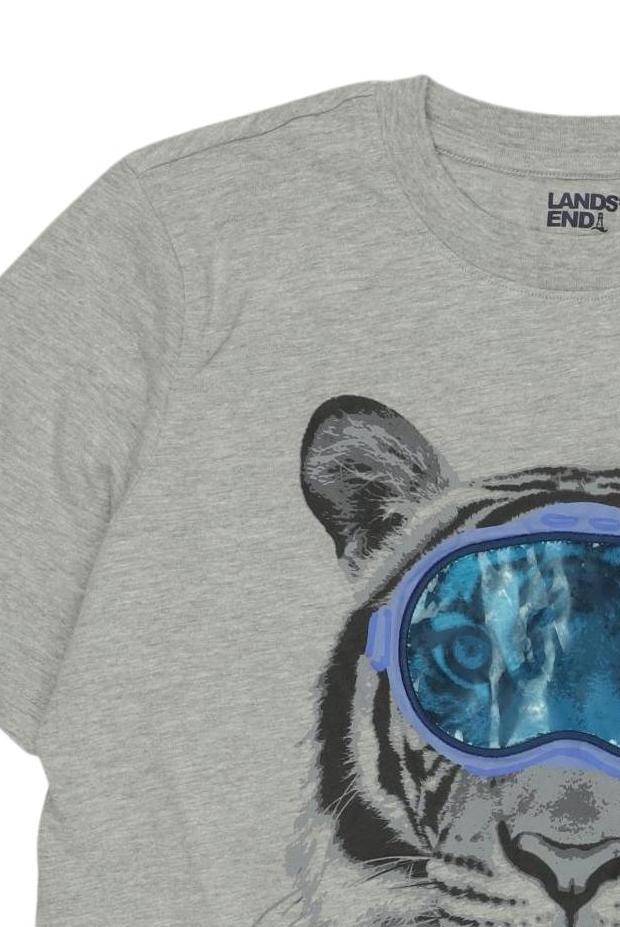 Thumbnail - Lands End Jungen T-Shirt, grau, Gr. 170