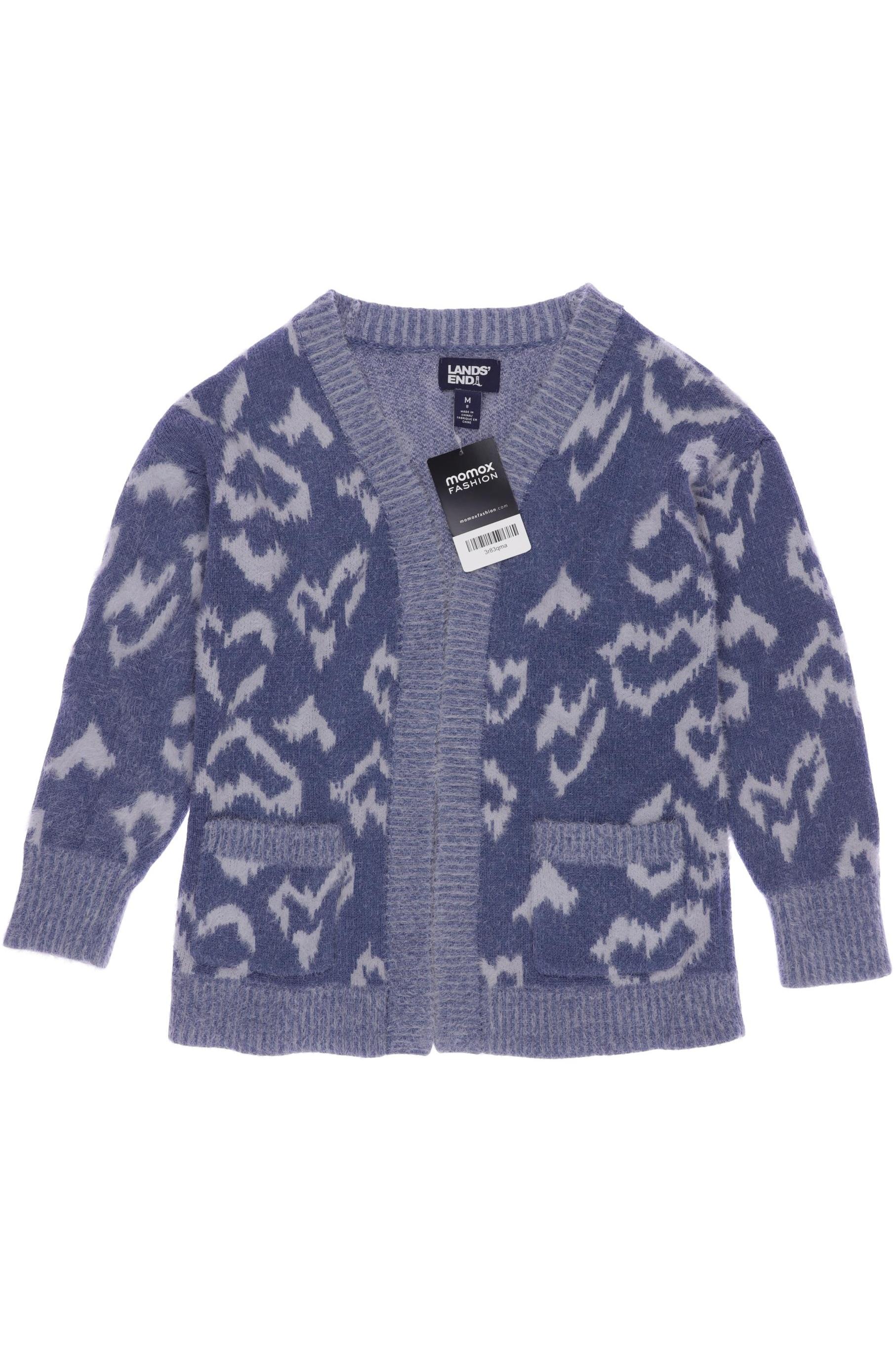 

Lands End Damen Strickjacke, blau, Gr. 8