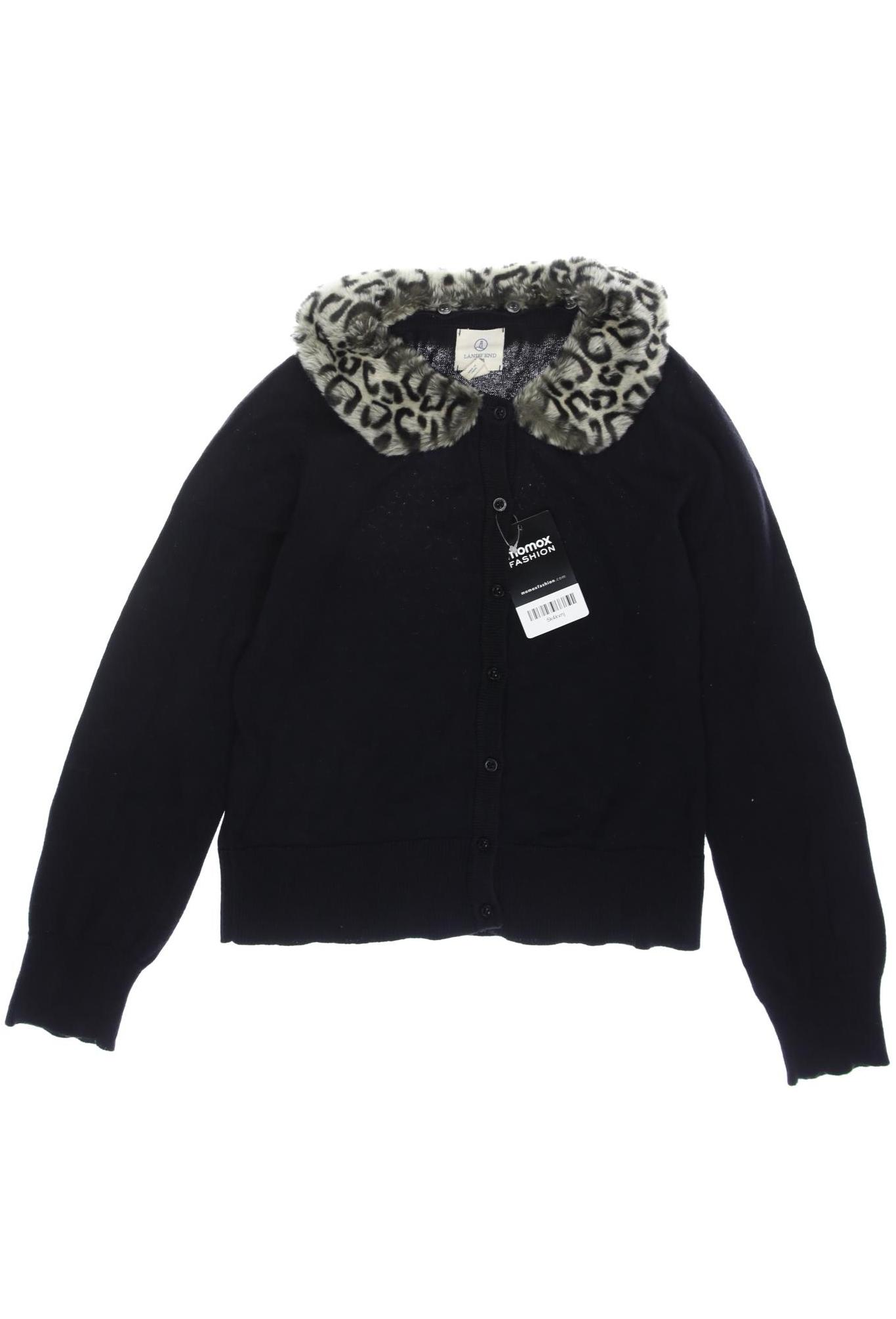 

Lands End Damen Strickjacke, schwarz, Gr. 146