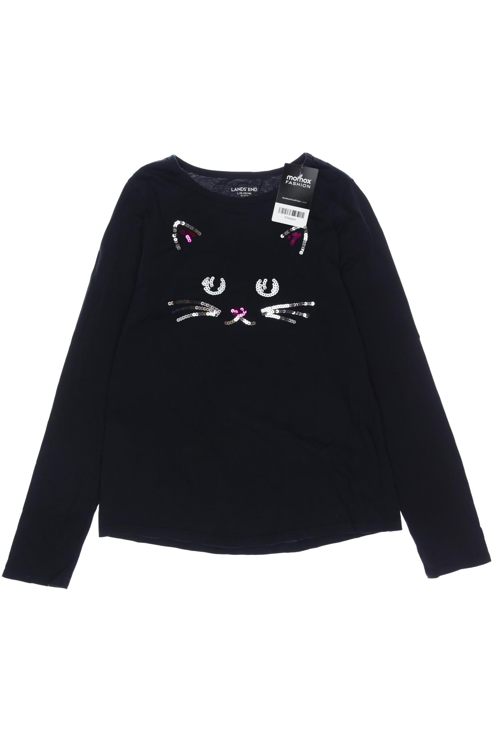 

Lands End Damen Langarmshirt, schwarz, Gr. 158