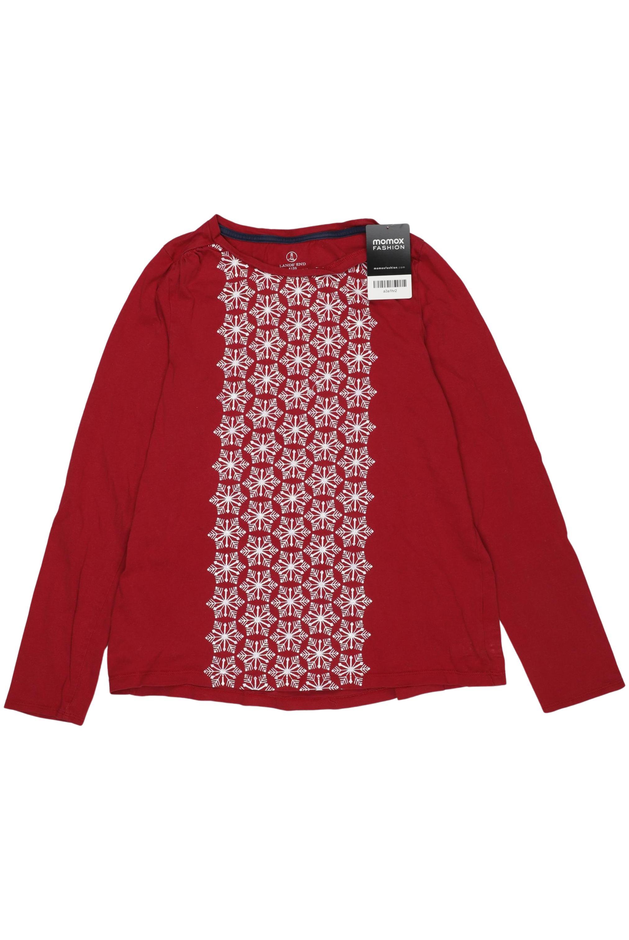 

Lands End Damen Langarmshirt, rot, Gr. 152