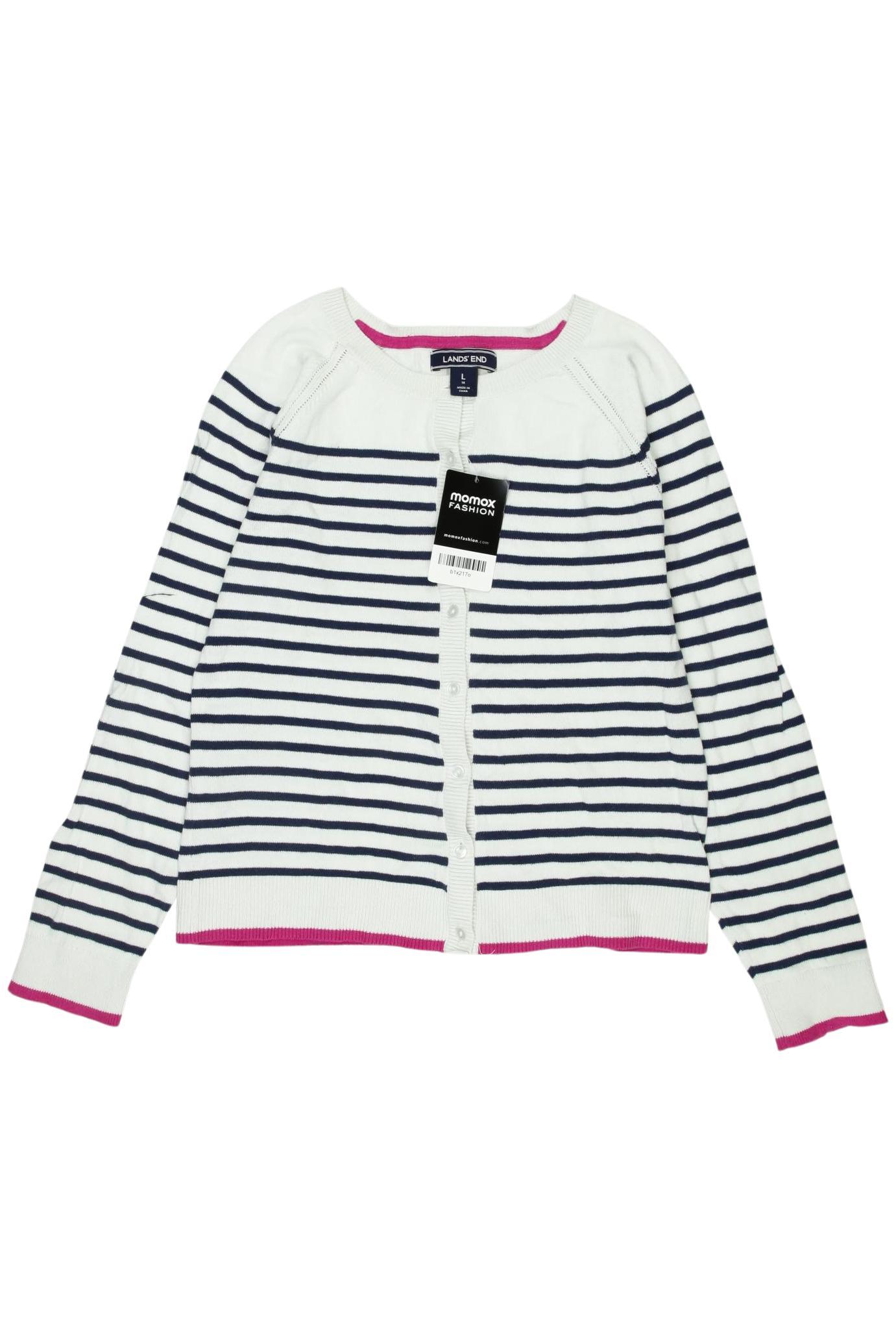

Lands End Mädchen Strickjacke, weiß, Gr. 14