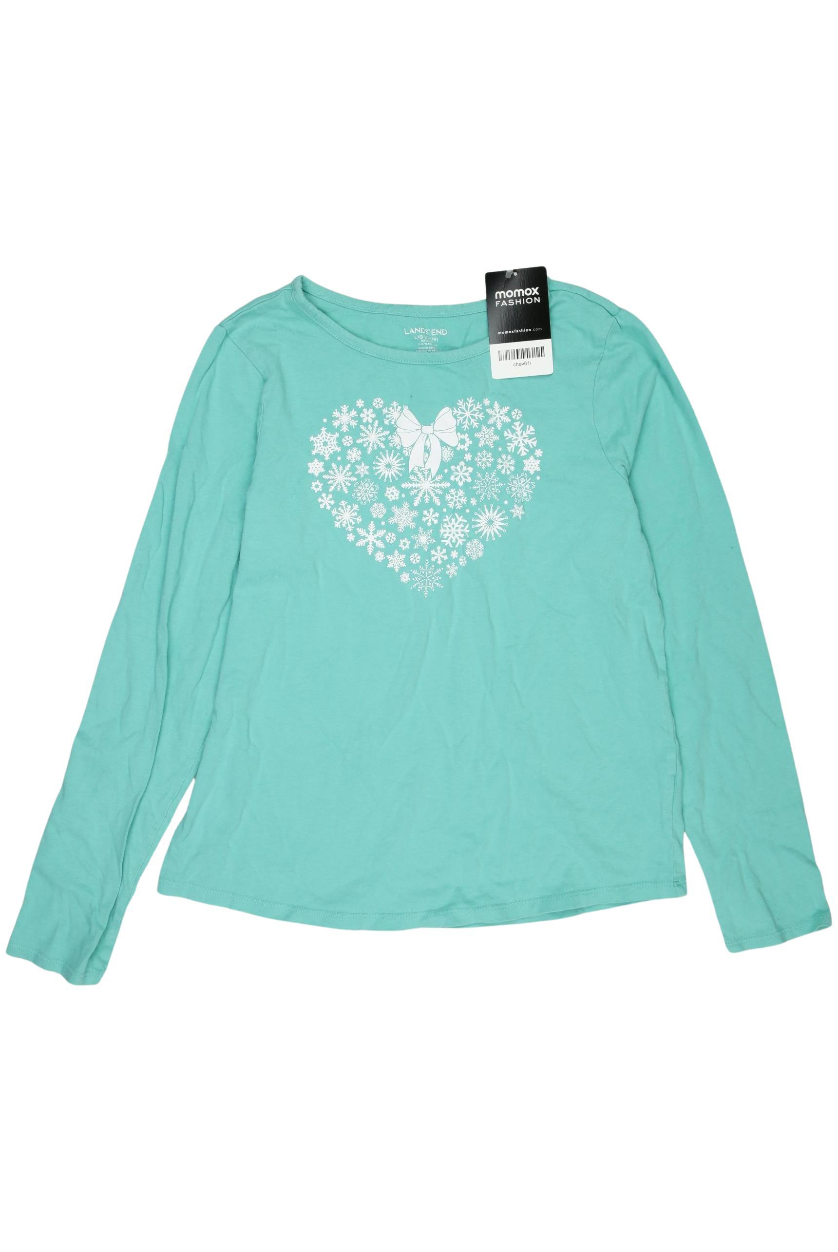 

Lands End Damen Langarmshirt, türkis, Gr. 152