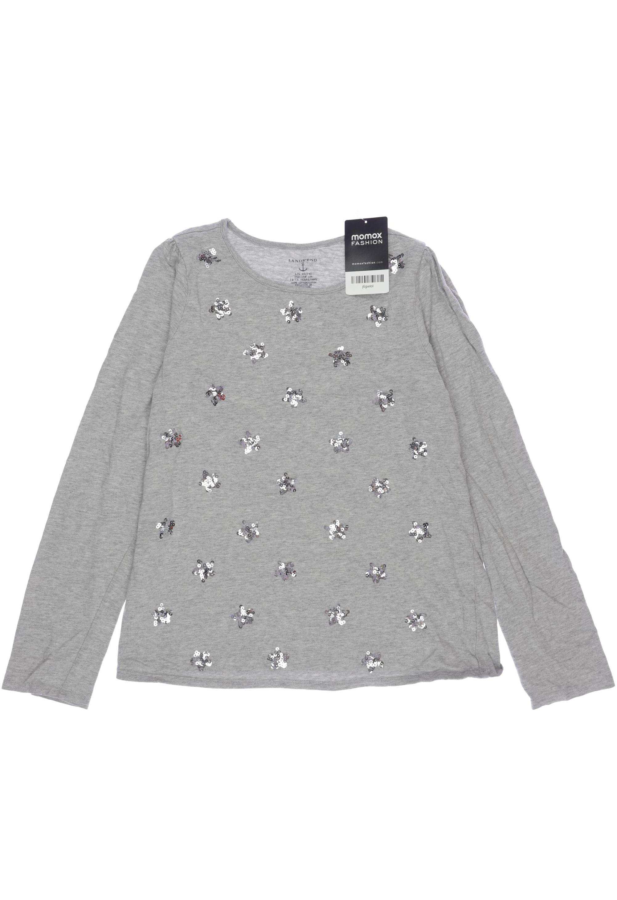 

Lands End Damen Langarmshirt, grau, Gr. 152