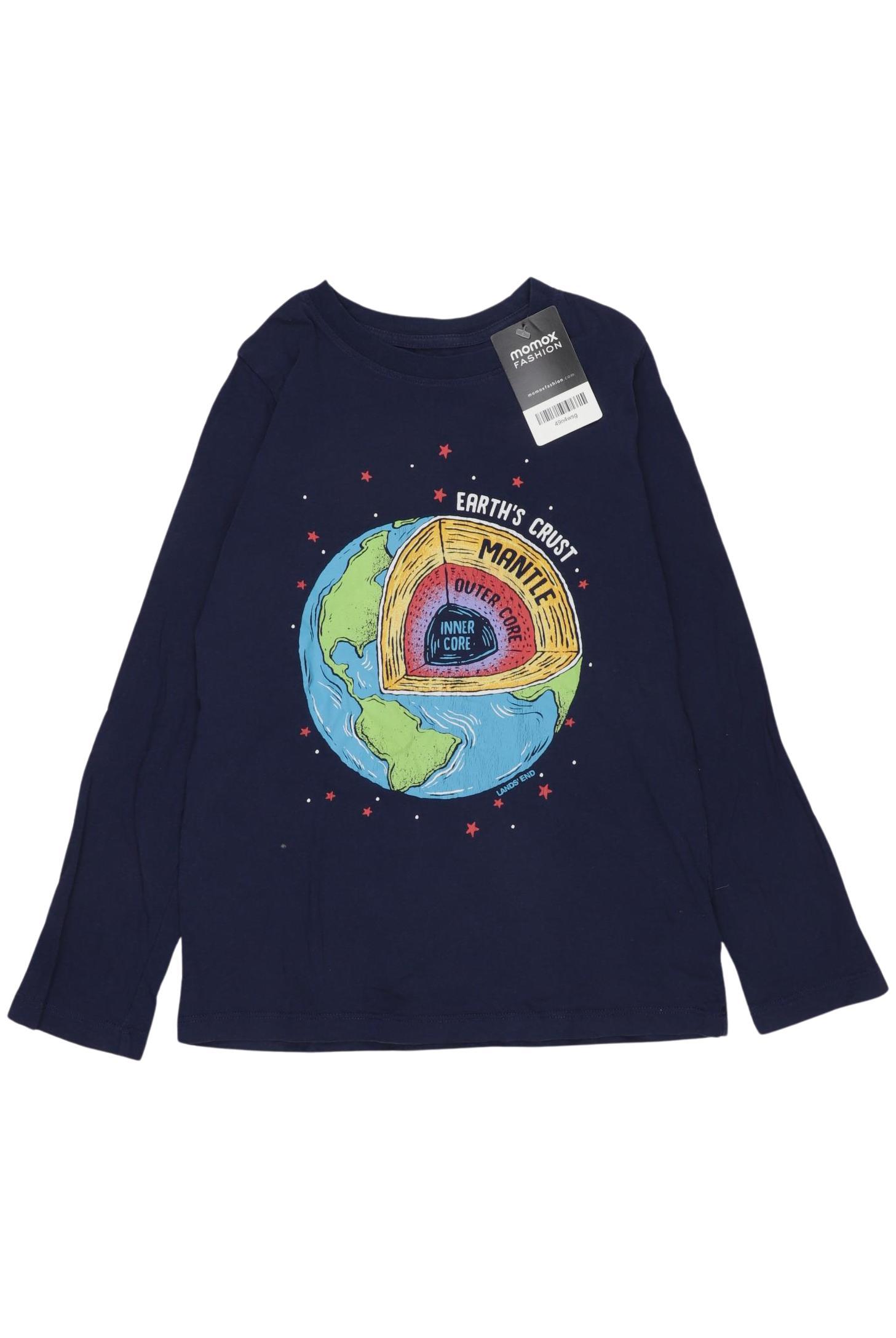 

Lands End Mädchen Langarmshirt, marineblau, Gr. 8