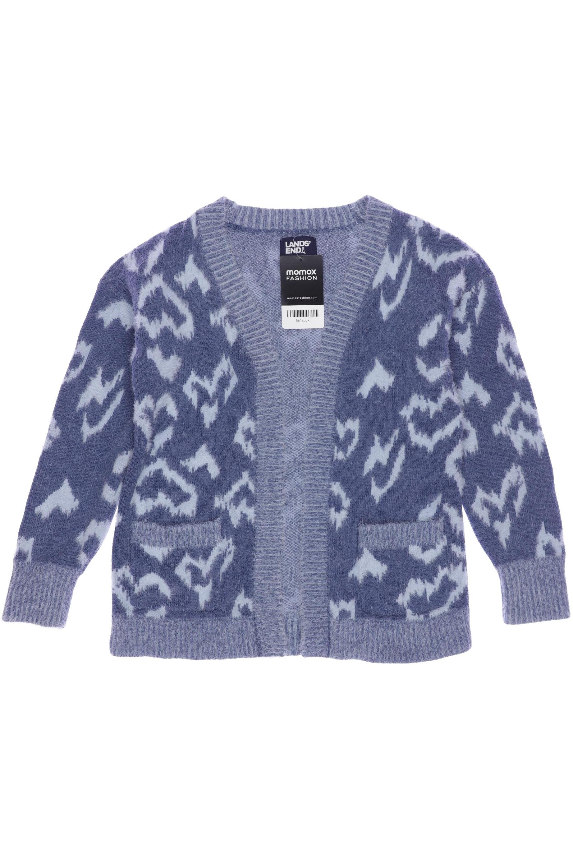 

Lands End Damen Strickjacke, blau, Gr. 8