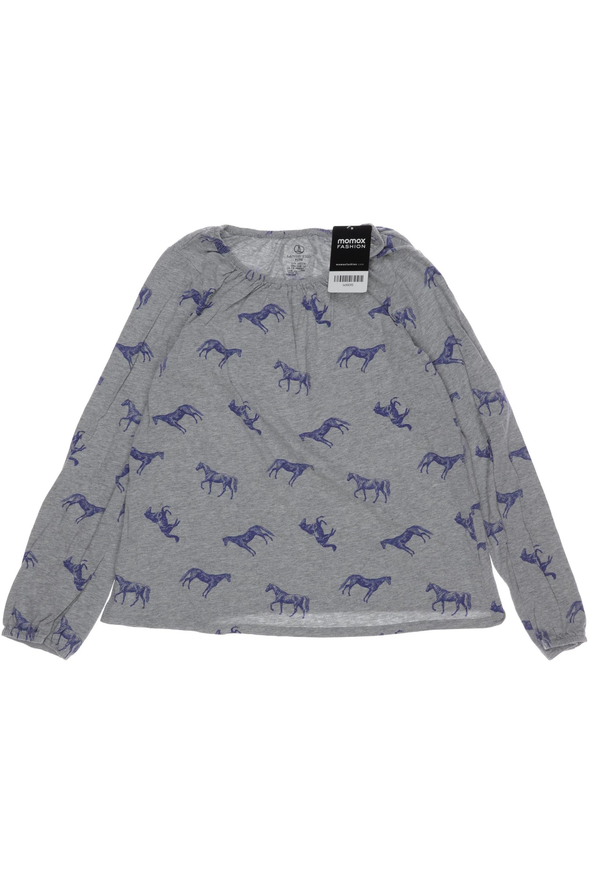 

Lands End Damen Langarmshirt, grau, Gr. 158