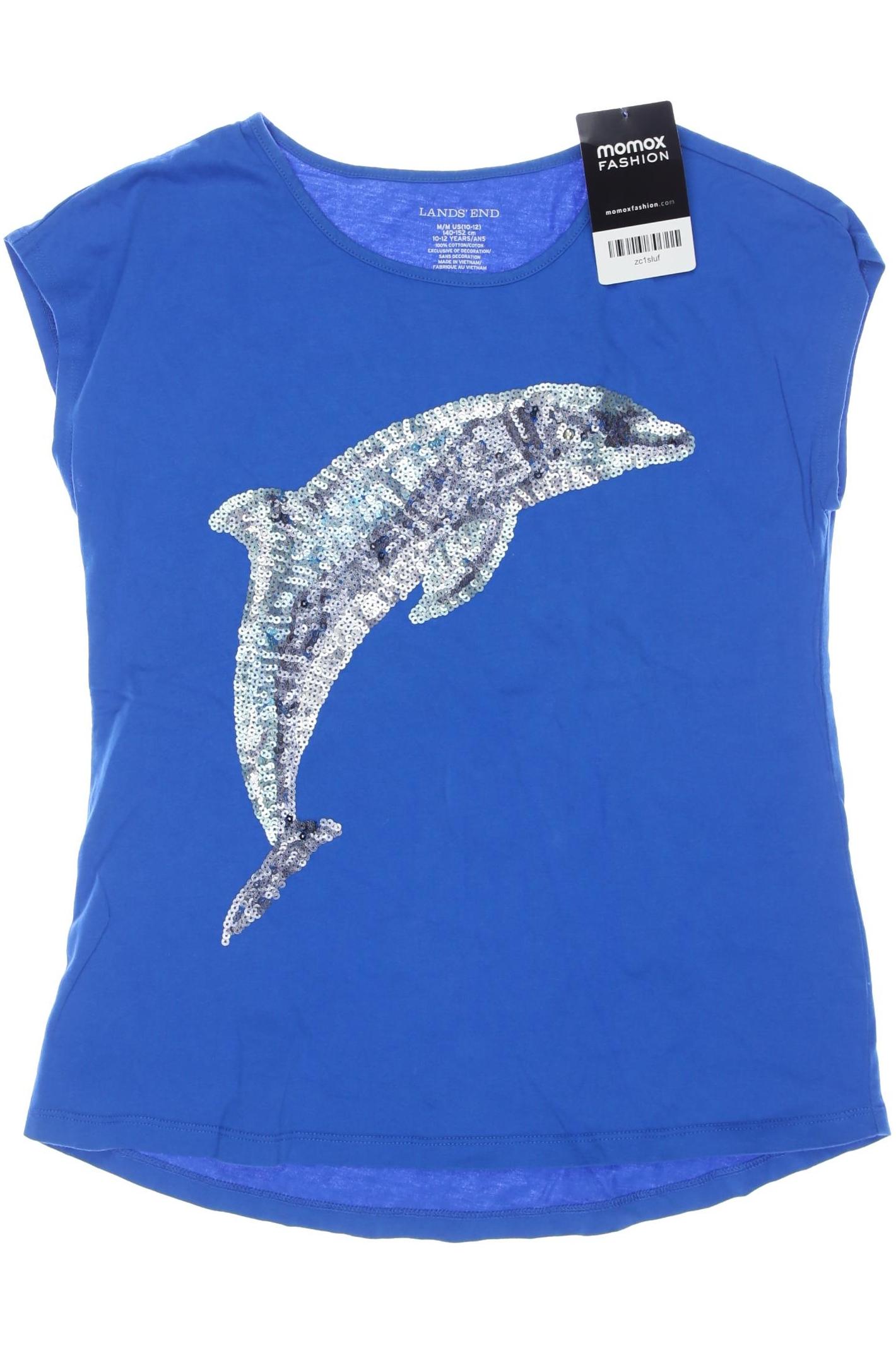 

Lands End Damen T-Shirt, blau, Gr. 146
