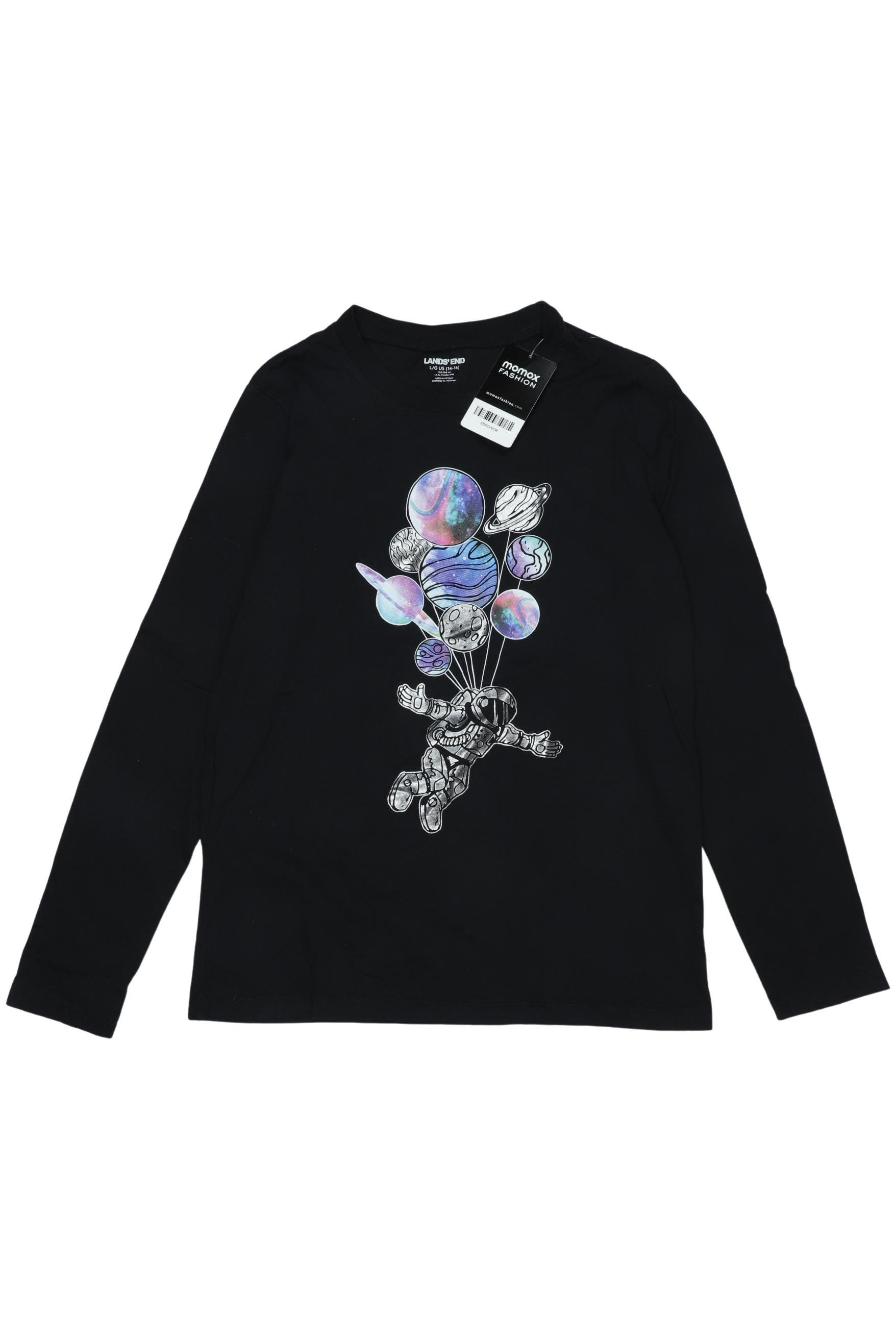 

Lands End Damen Langarmshirt, schwarz, Gr. 158