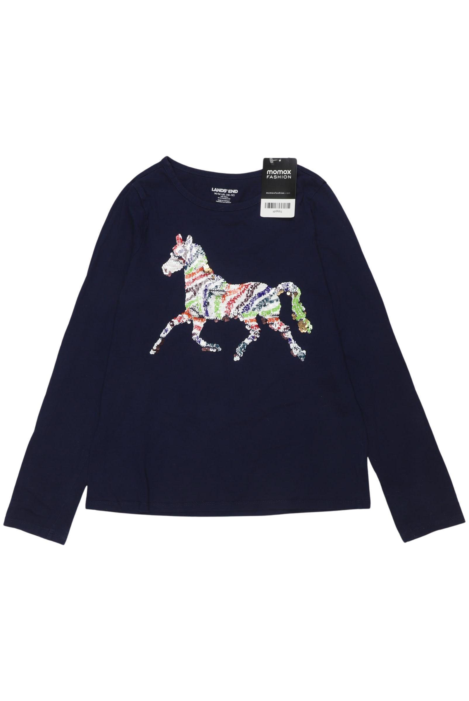 

Lands End Mädchen Langarmshirt, marineblau, Gr. 146