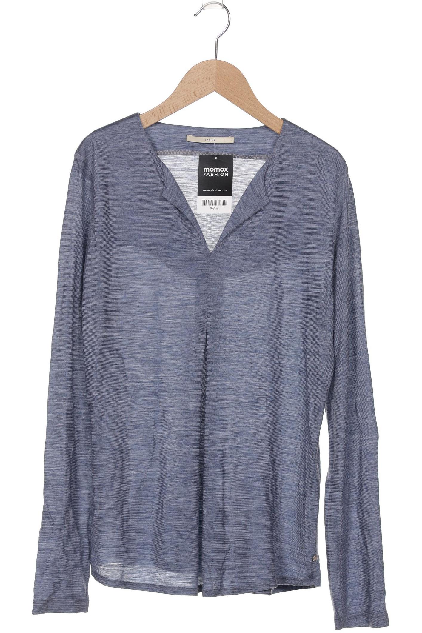 

Lanius Damen Langarmshirt, blau, Gr. 38