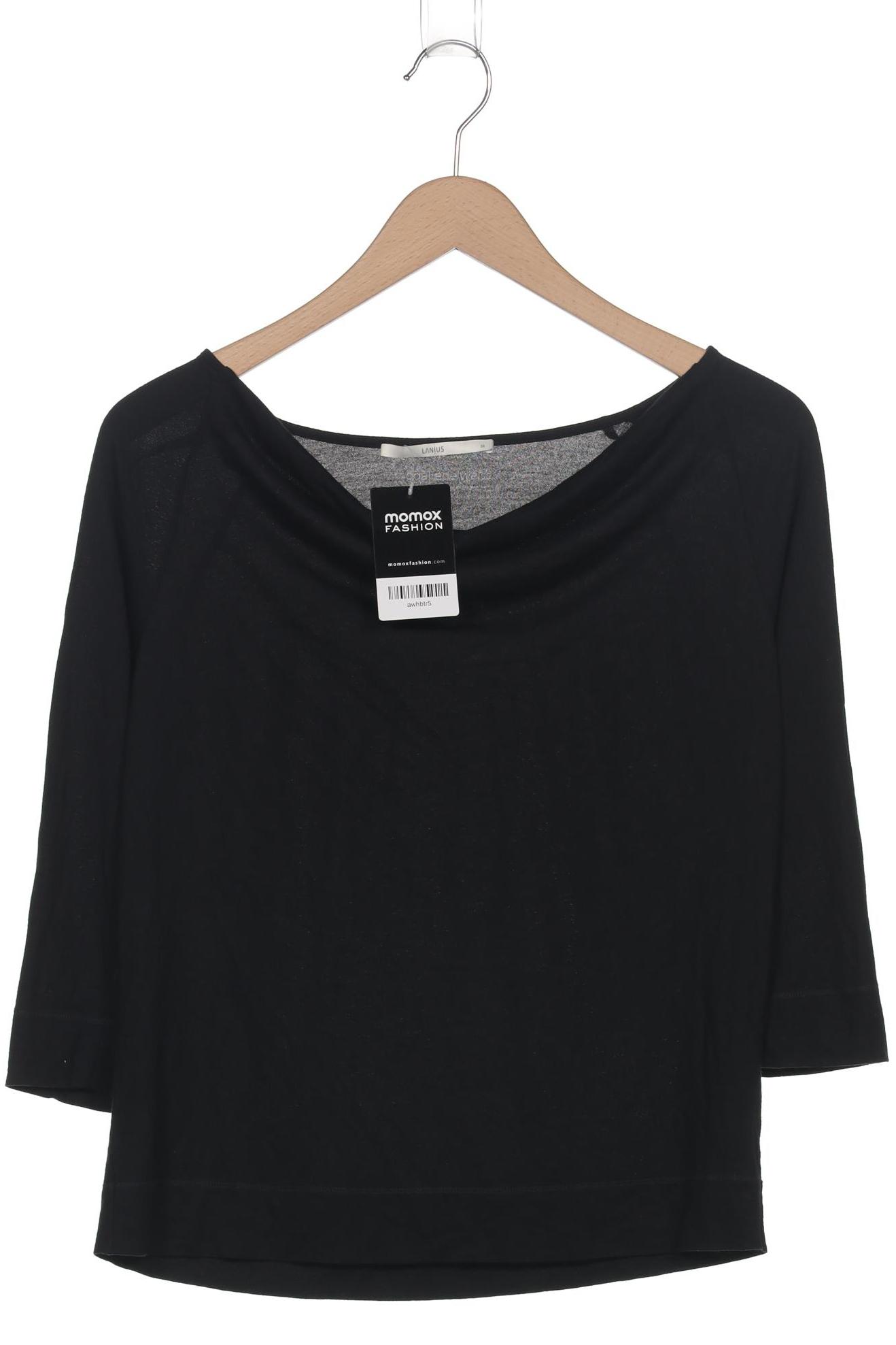 

Lanius Damen Langarmshirt, schwarz, Gr. 36
