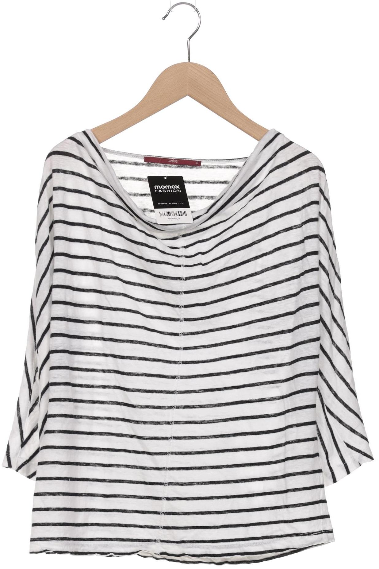 

Lanius Damen Langarmshirt, weiß, Gr. 36