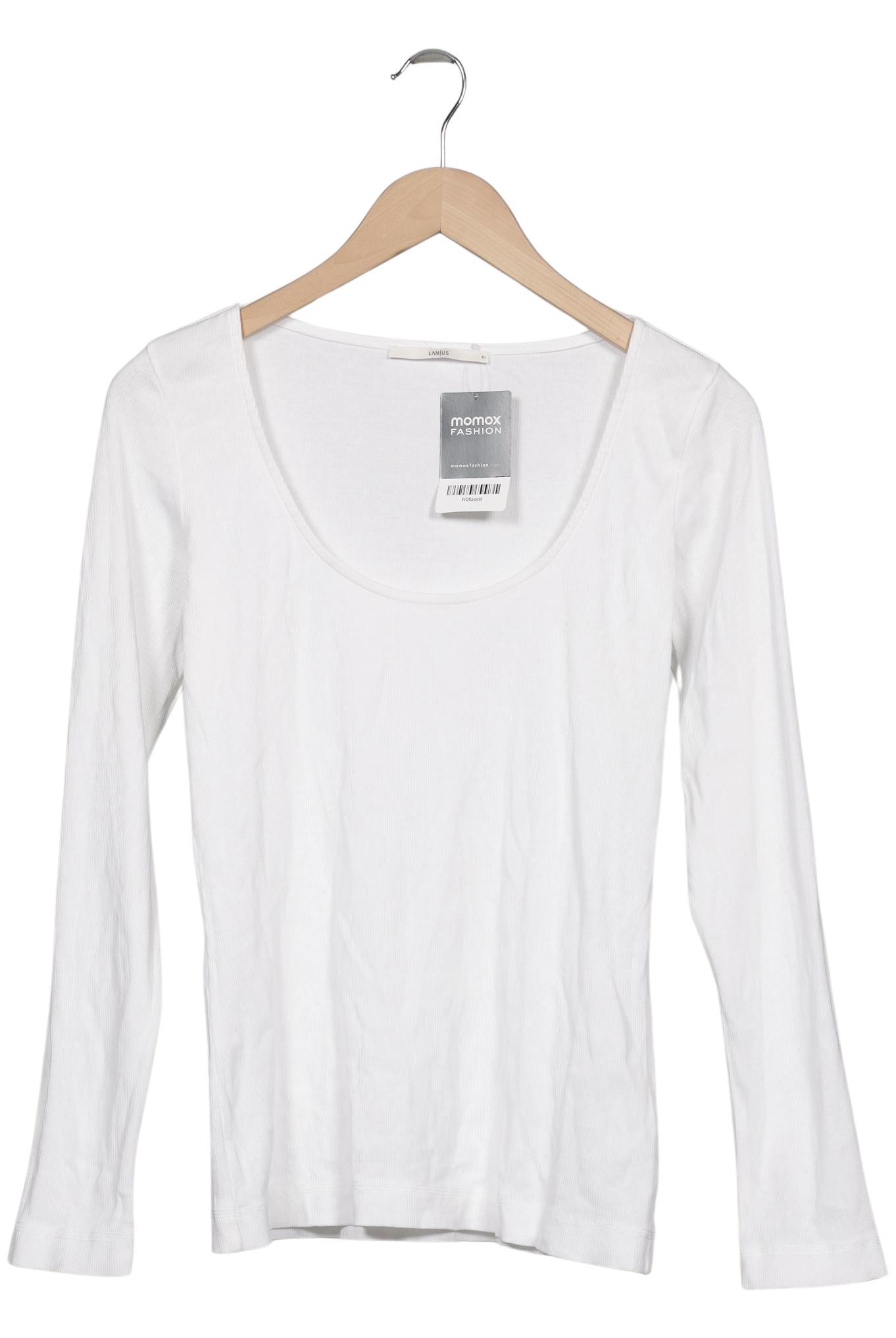 

Lanius Damen Langarmshirt, weiß, Gr. 40