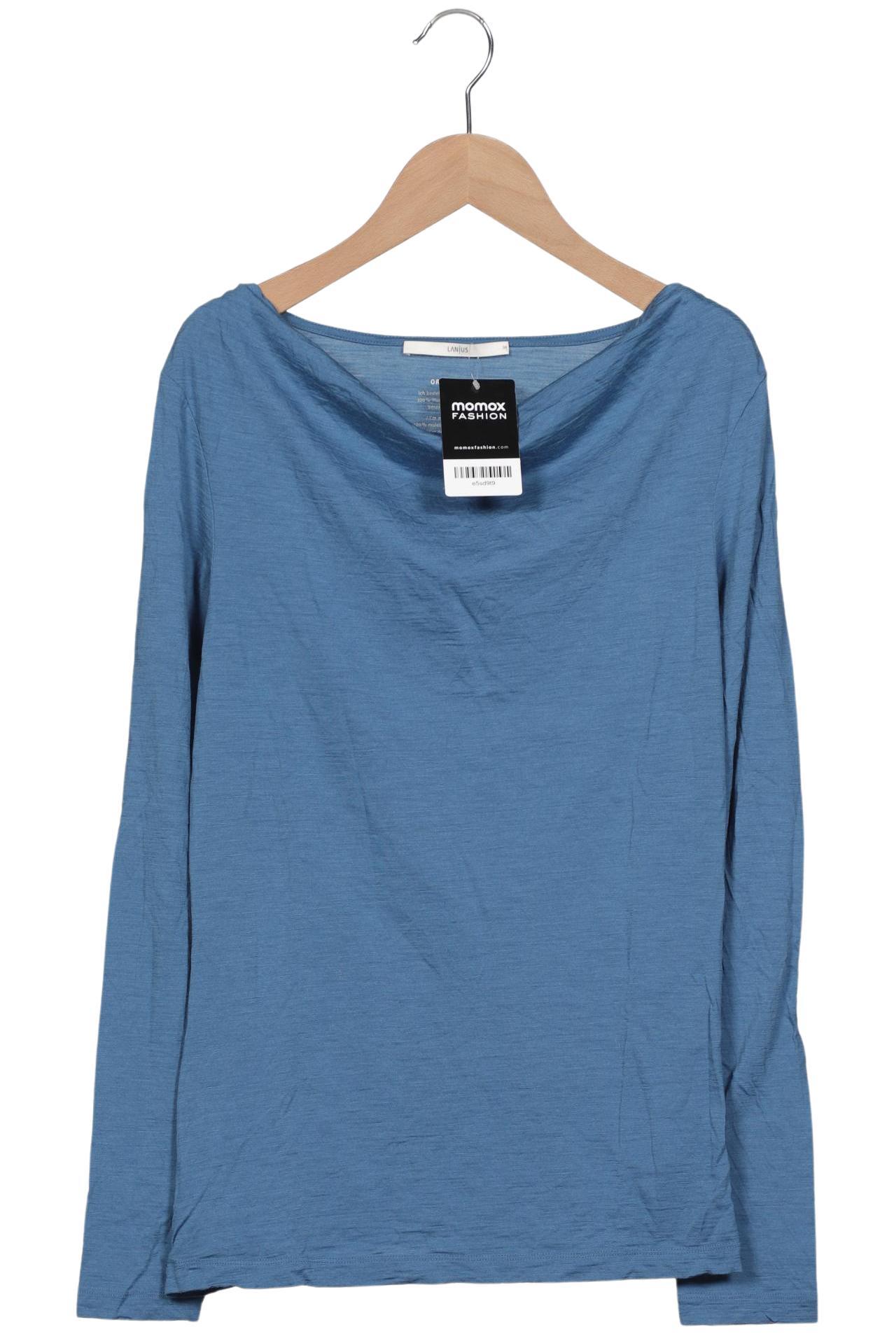 

Lanius Damen Langarmshirt, blau, Gr. 38