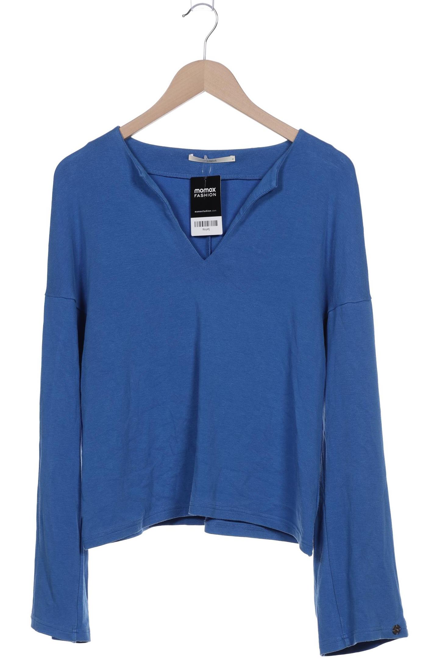 

Lanius Damen Langarmshirt, blau, Gr. 40