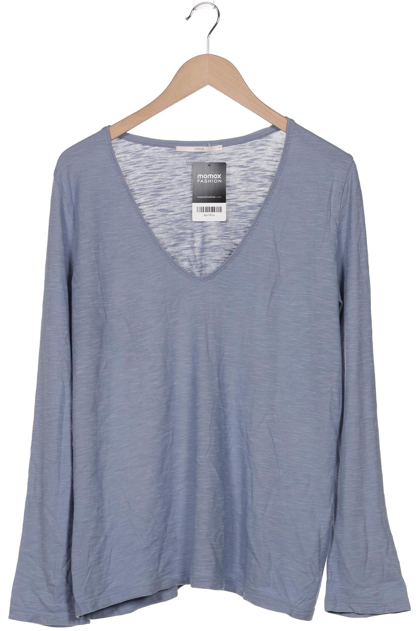 

Lanius Damen Langarmshirt, blau, Gr. 42