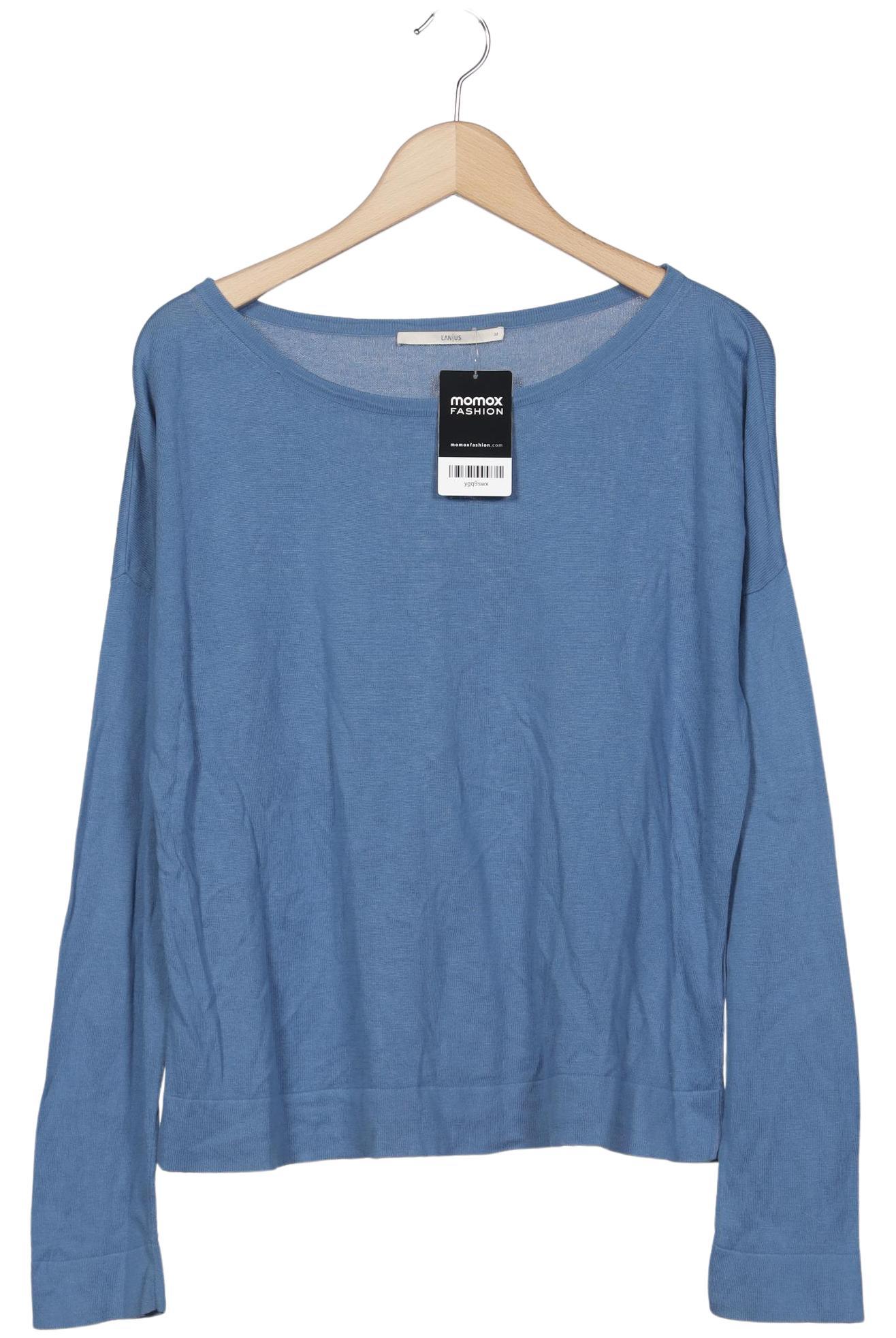

Lanius Damen Langarmshirt, blau, Gr. 38