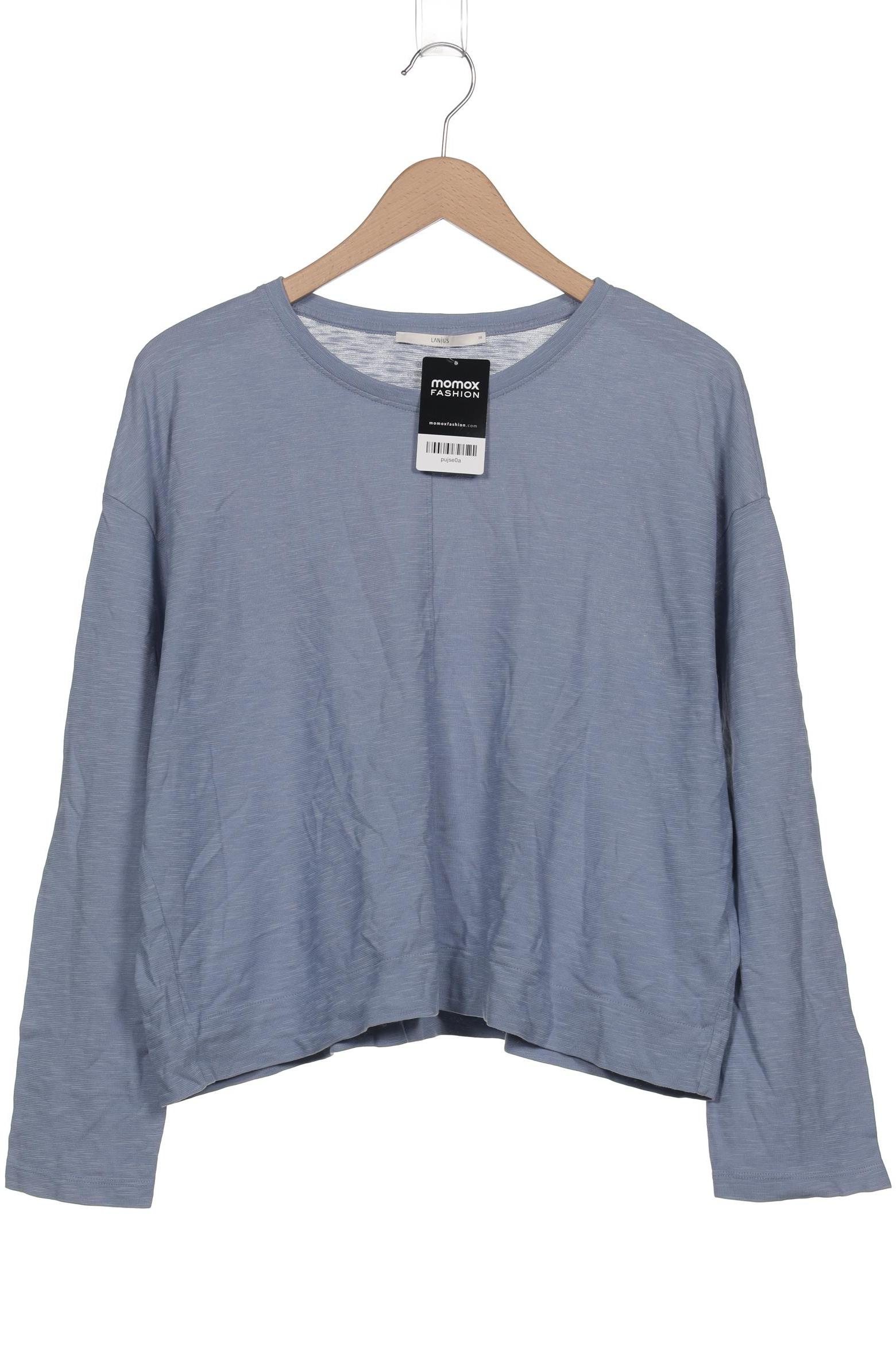 

Lanius Damen Langarmshirt, blau, Gr. 38