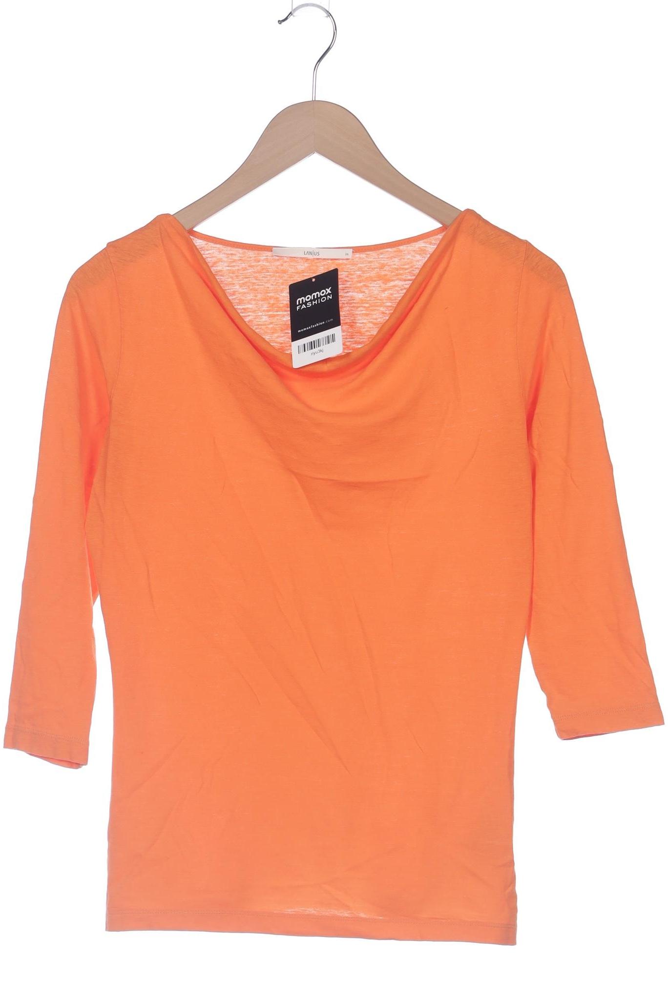 

Lanius Damen Langarmshirt, orange, Gr. 36