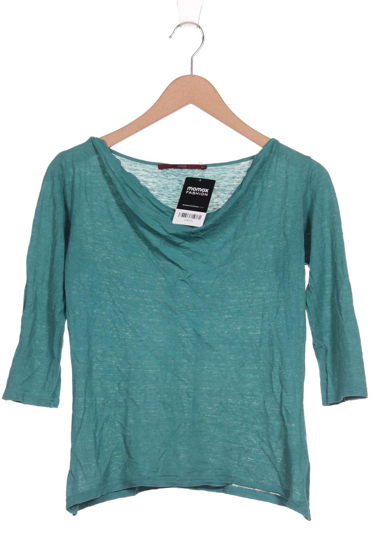 

Lanius Damen Langarmshirt, türkis, Gr. 34