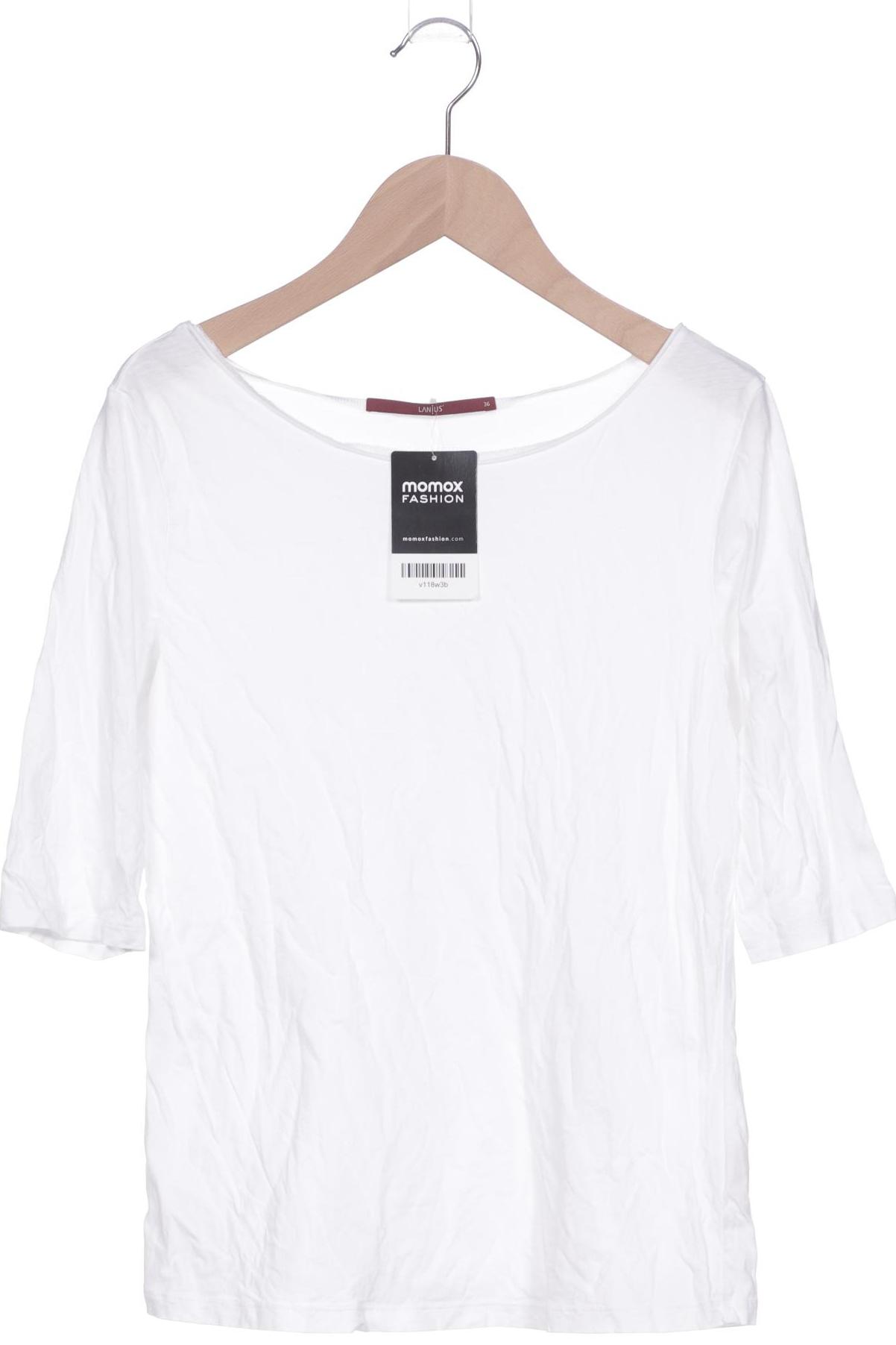 

Lanius Damen Langarmshirt, weiß, Gr. 36