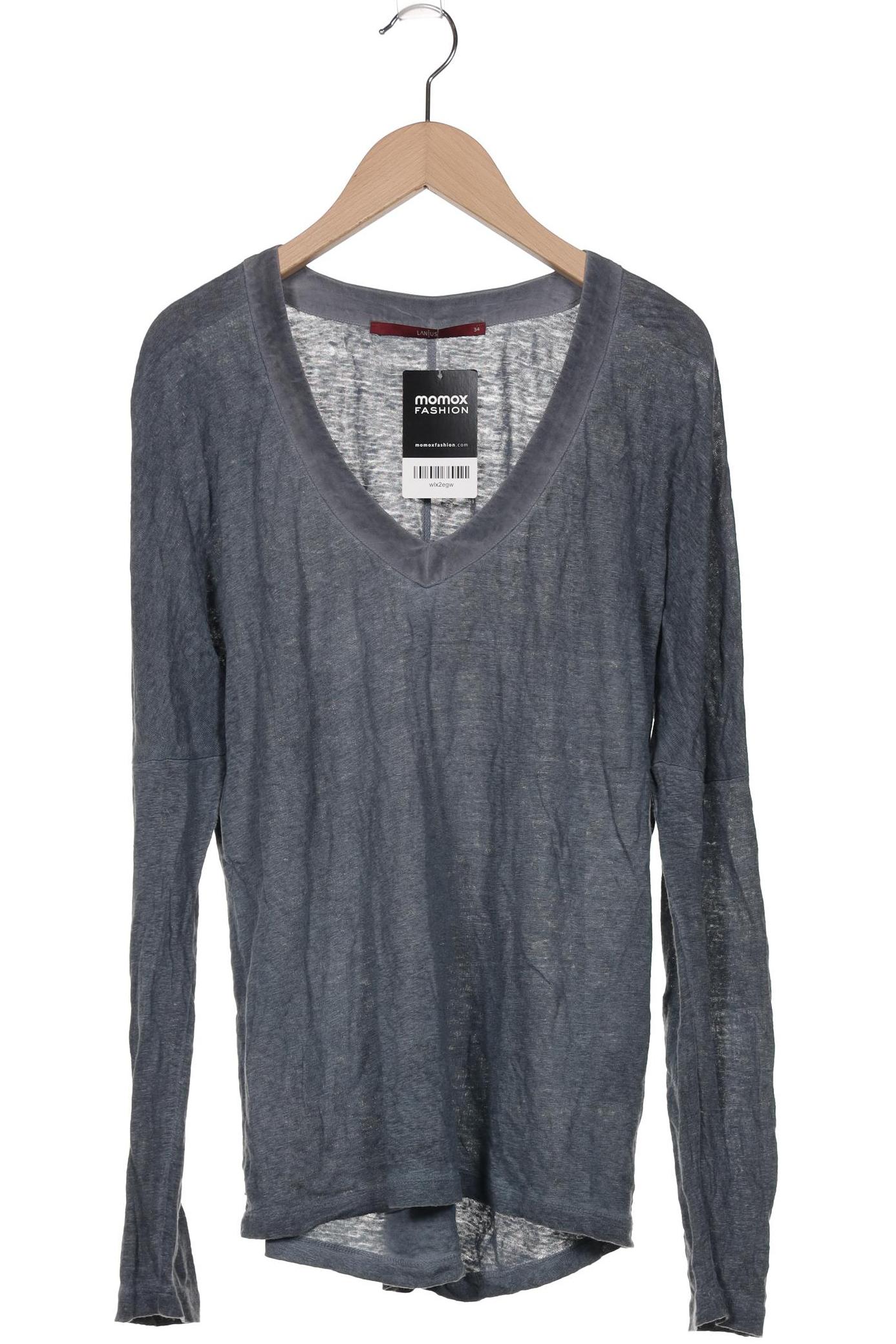 

Lanius Damen Langarmshirt, blau, Gr. 34