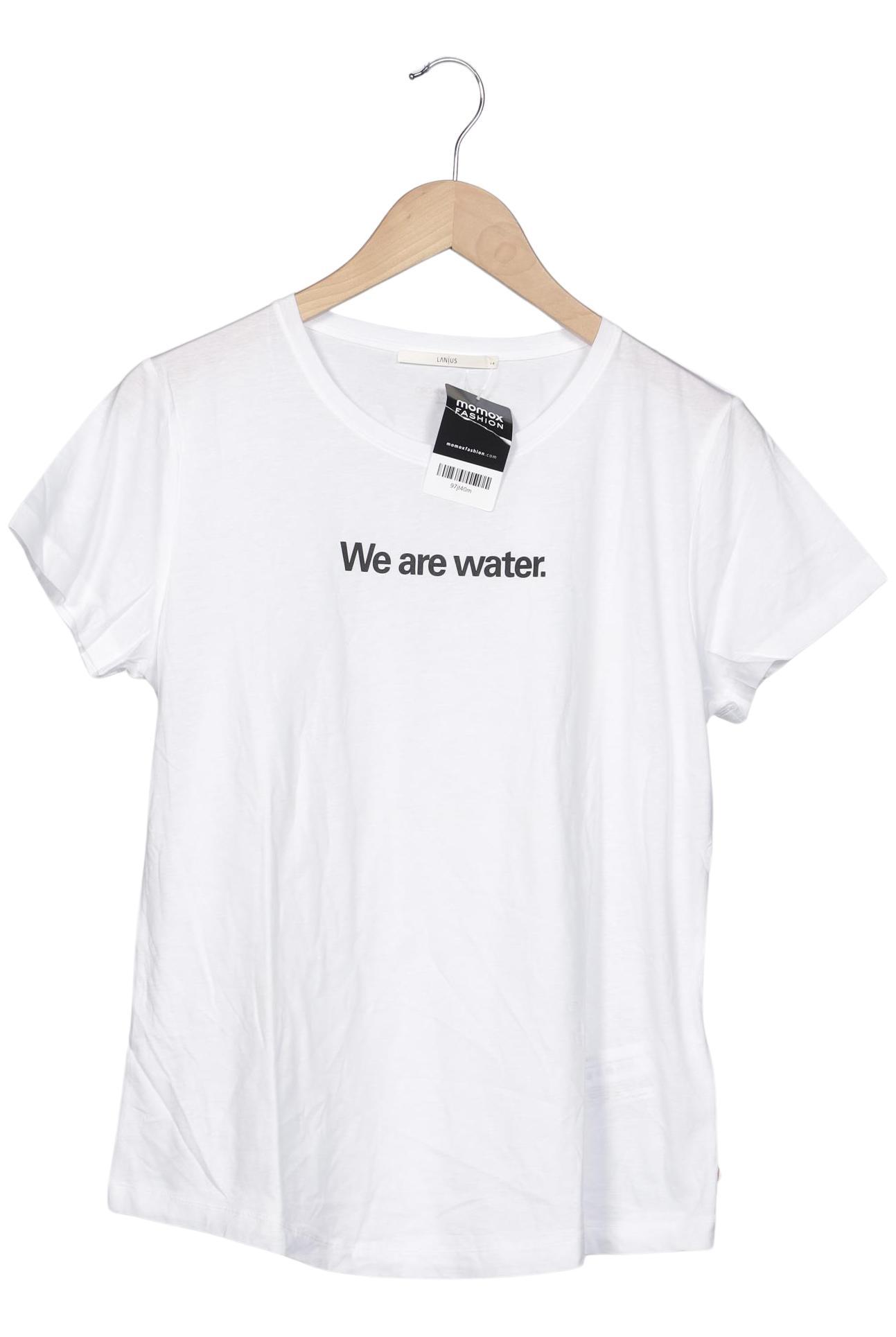 

Lanius Damen T-Shirt, weiß, Gr. 44