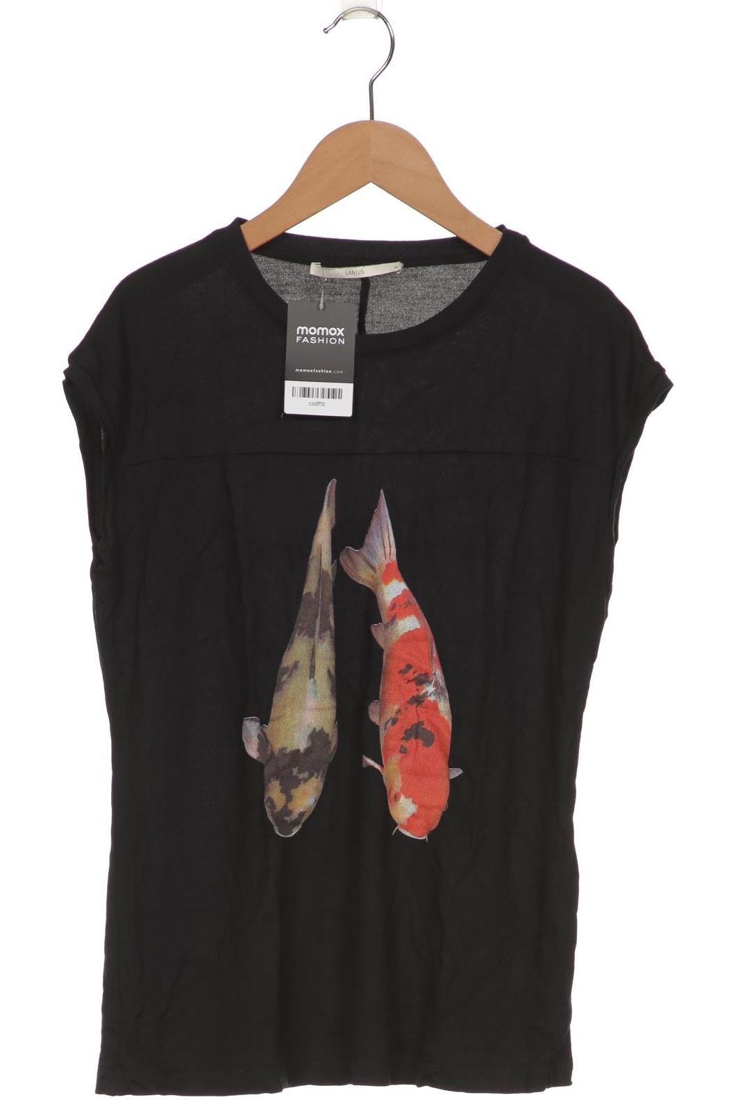 

Lanius Damen T-Shirt, schwarz, Gr. 36