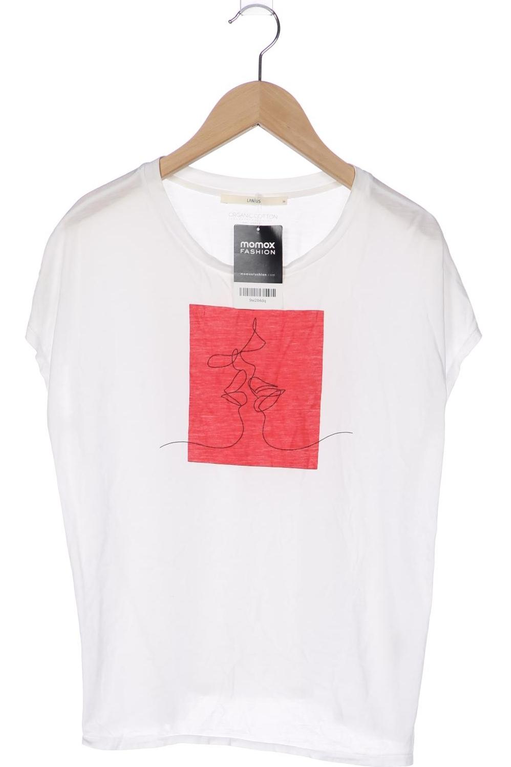 

Lanius Damen T-Shirt, weiß, Gr. 36