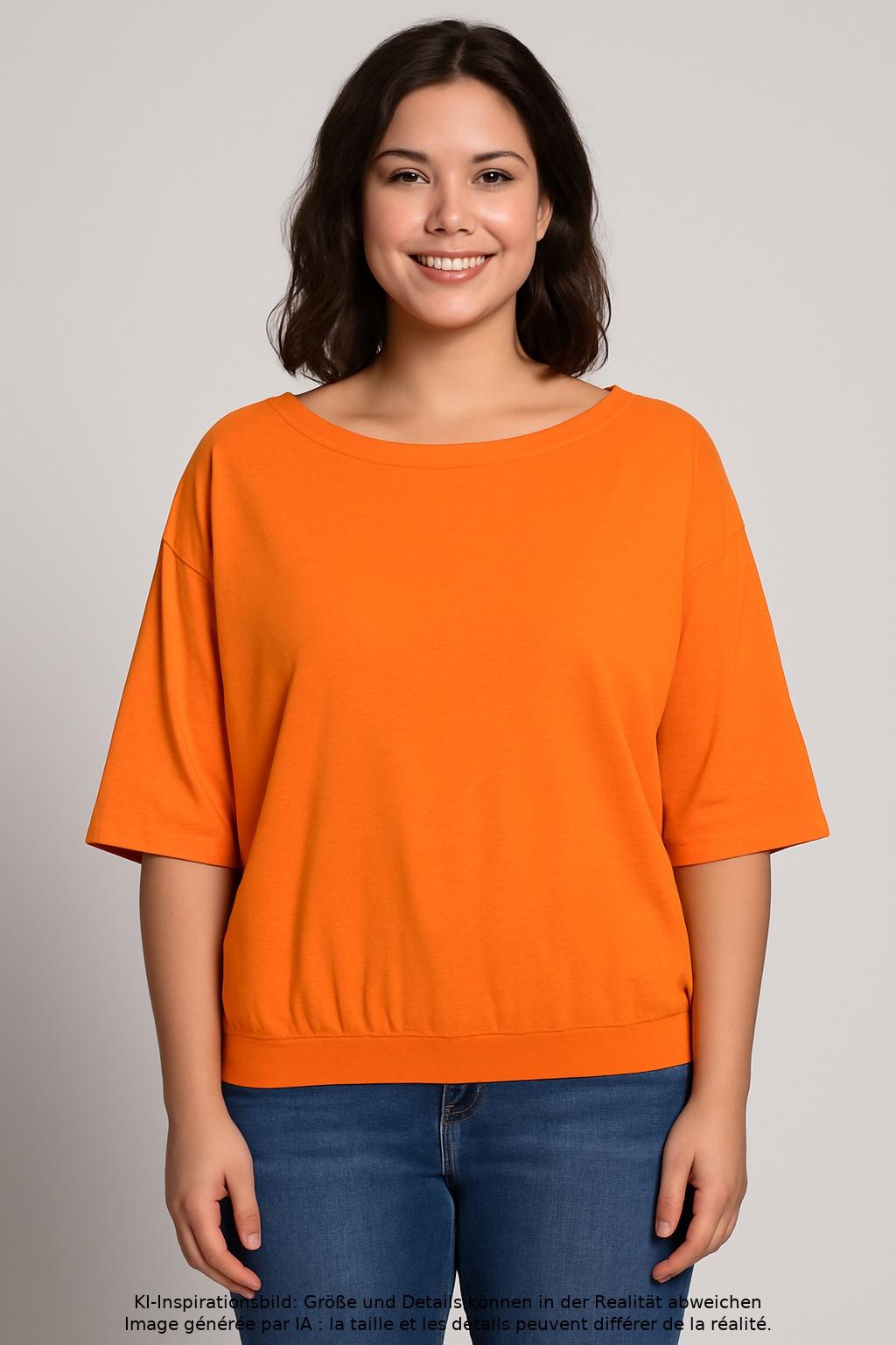 

Lanius Damen T-Shirt, orange, Gr. 40