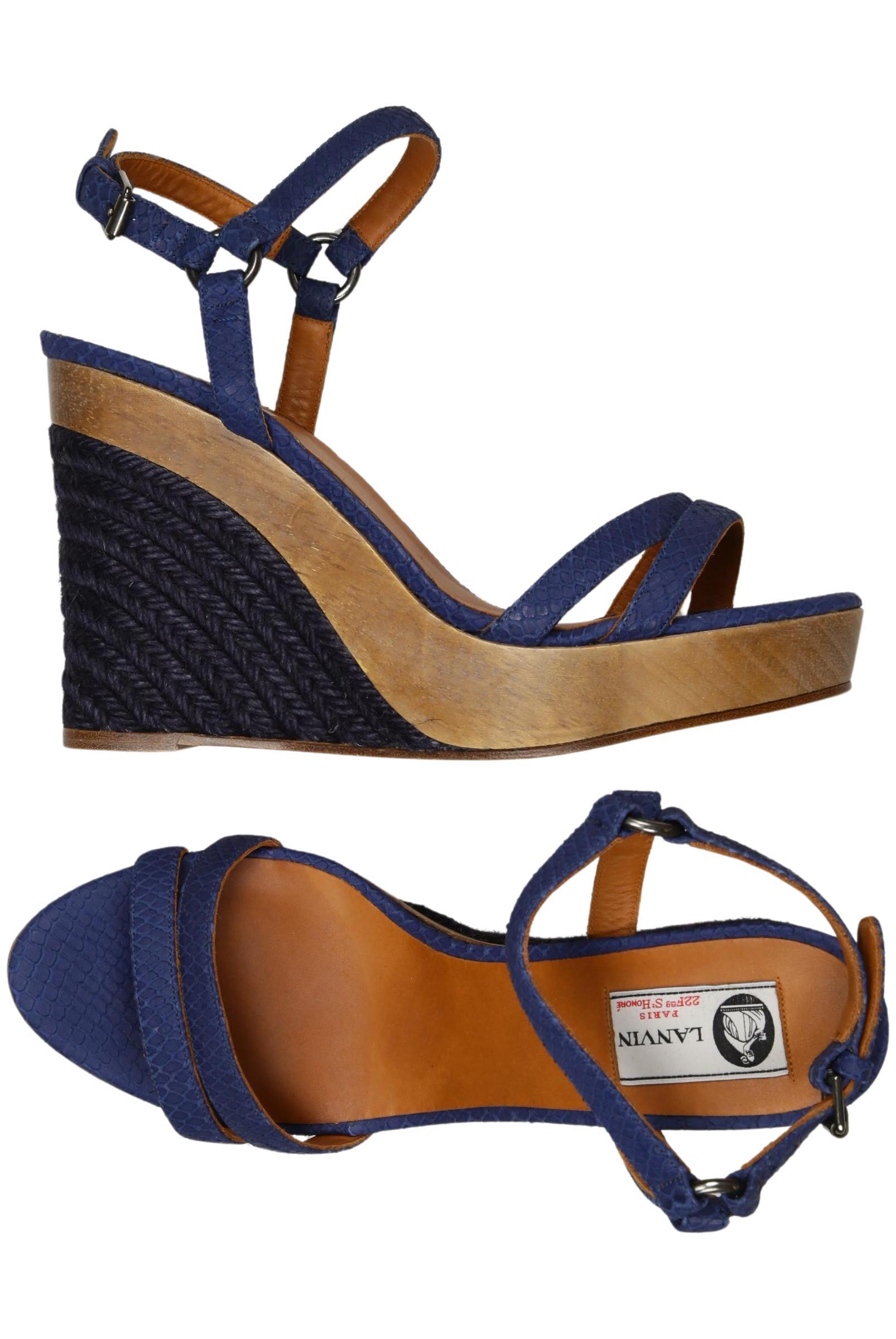 

Lanvin Damen Sandale, marineblau, Gr. 41