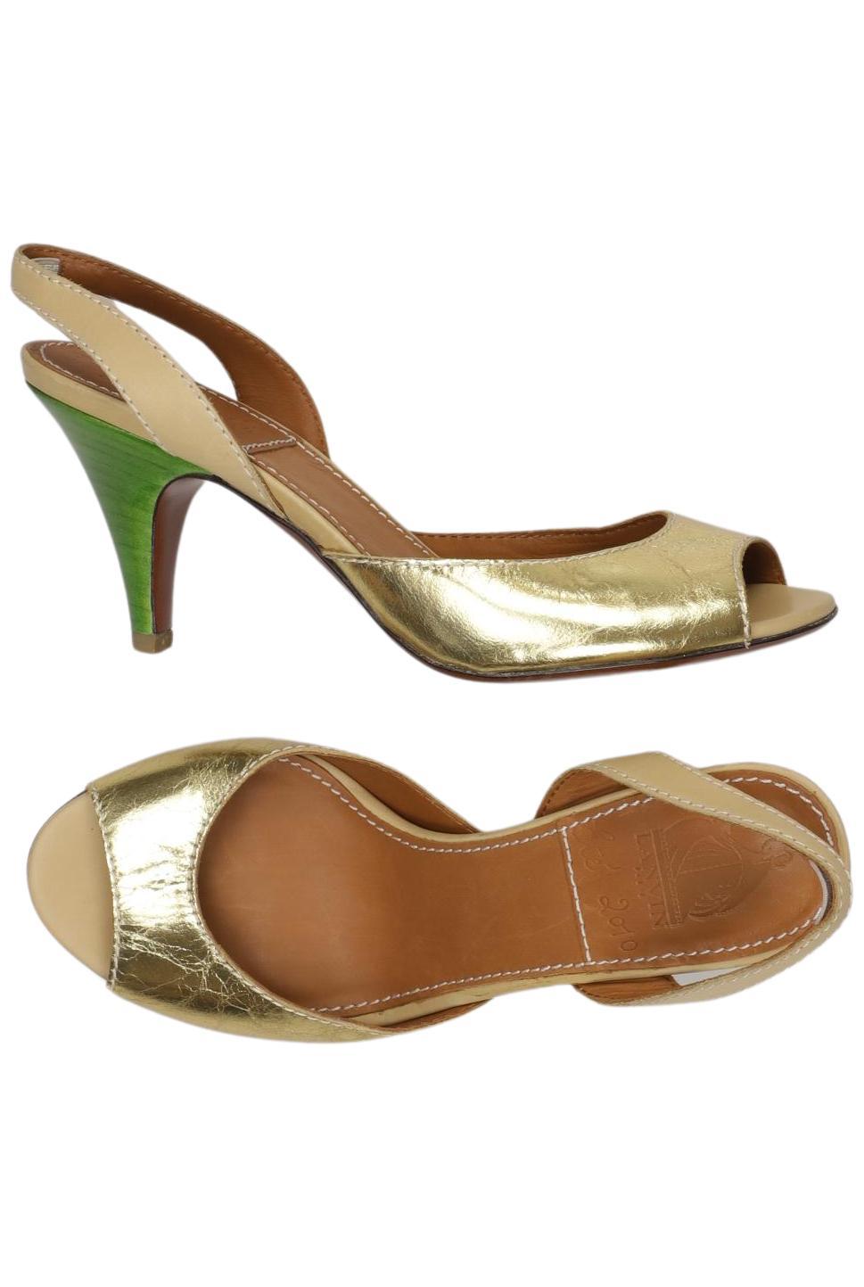 

Lanvin Damen Sandale, gold, Gr. 36
