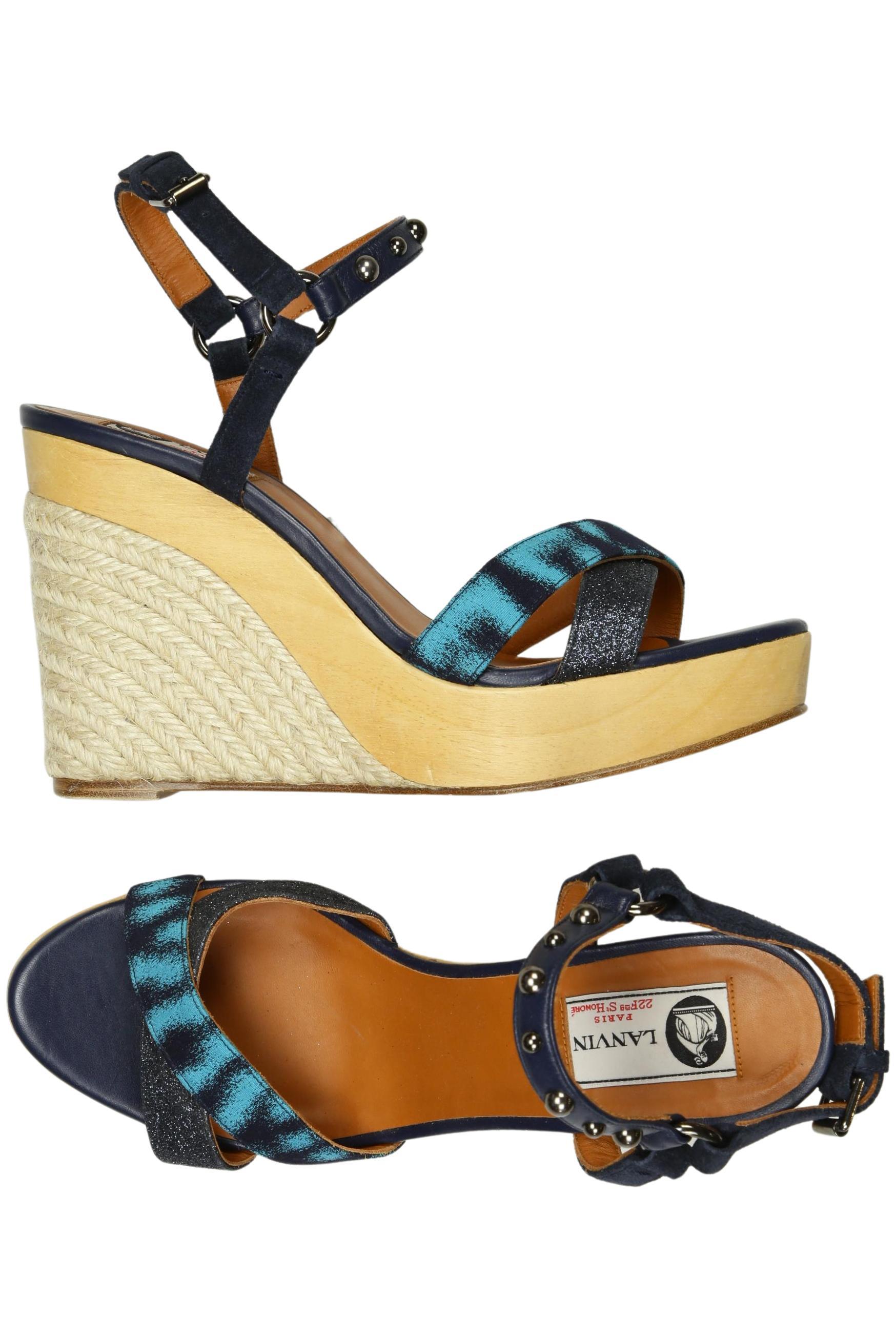 

Lanvin Damen Sandale, marineblau, Gr. 40