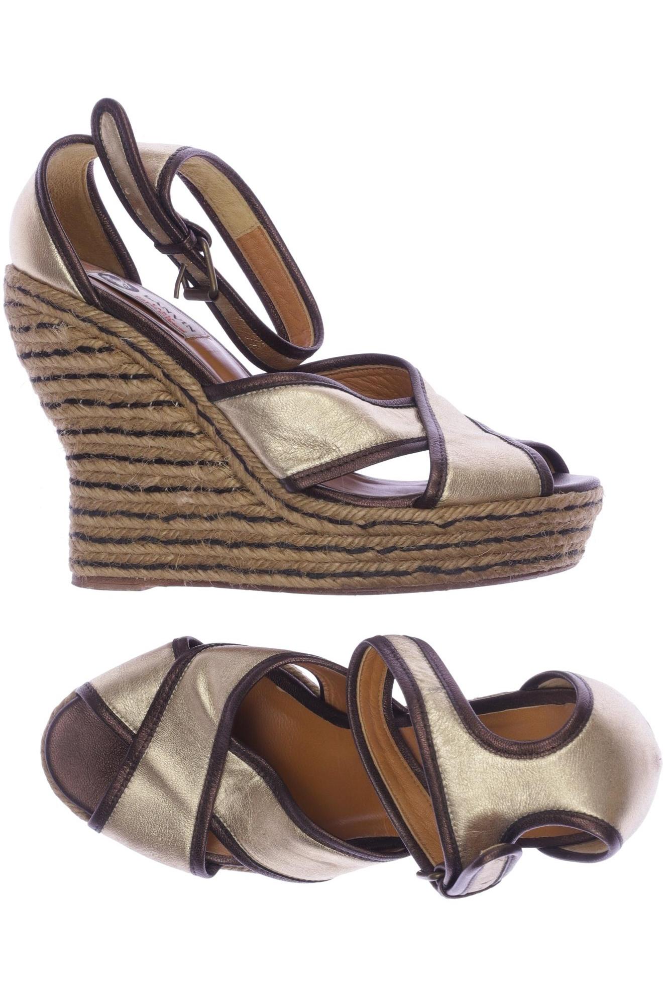 

Lanvin Damen Sandale, gold, Gr. 40
