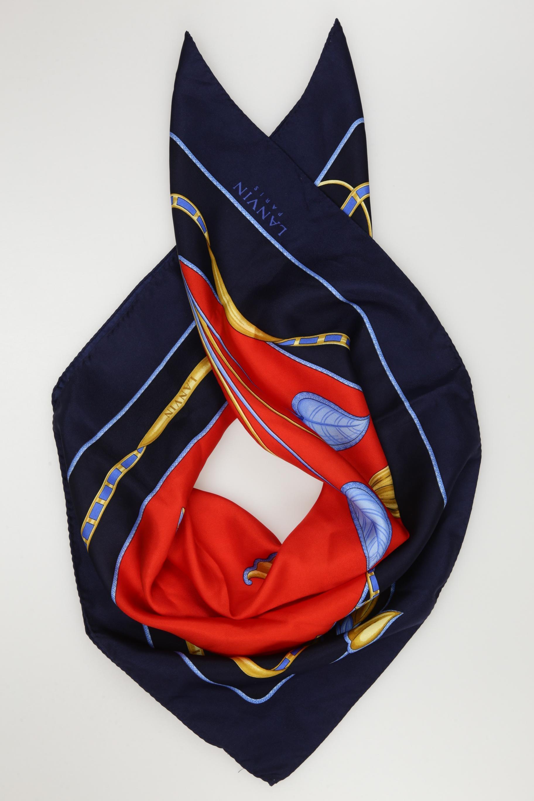 

Lanvin Damen Schal, marineblau, Gr.