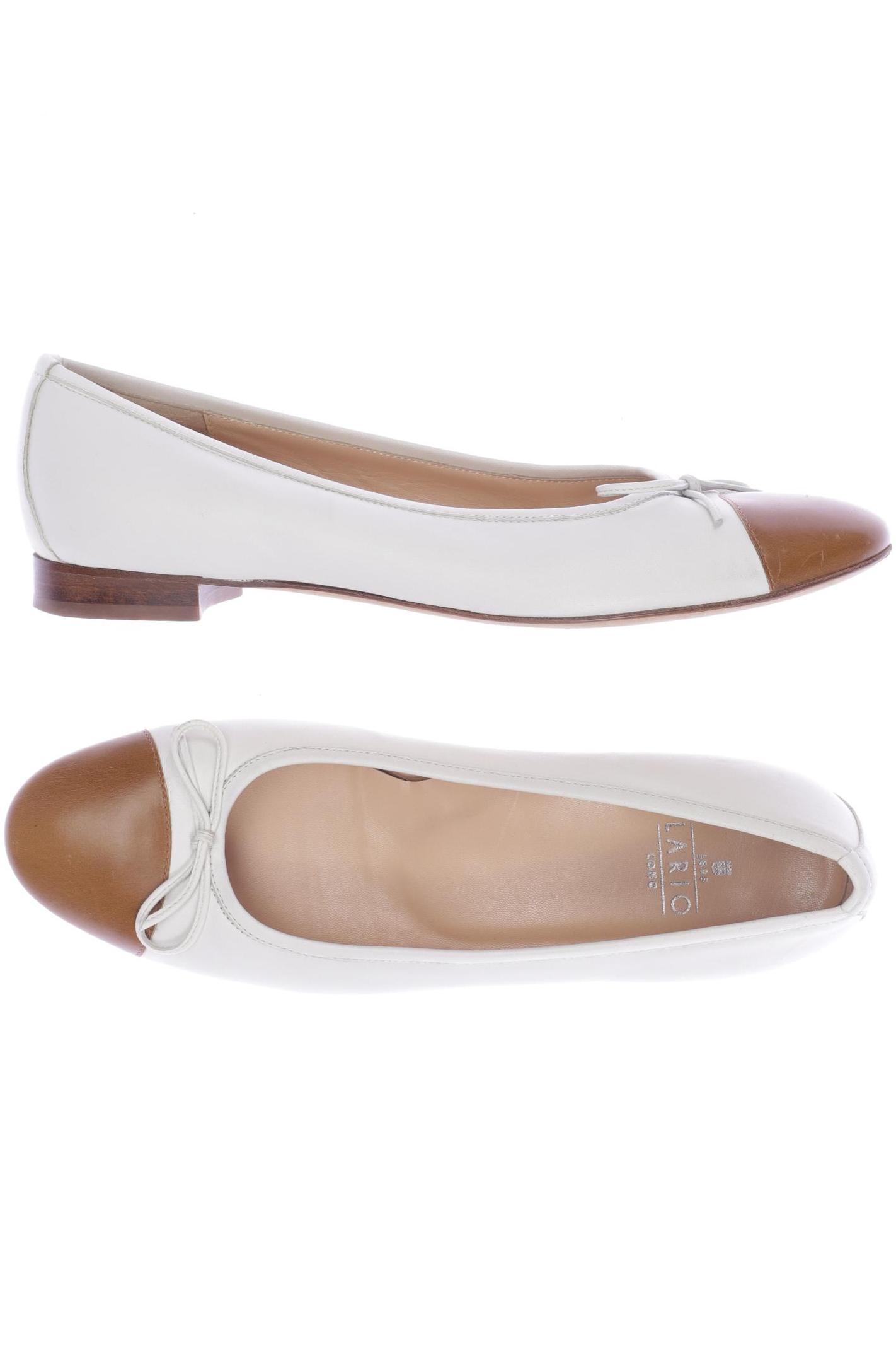 

Lario 1898 Damen Ballerinas, weiß, Gr. 38.5