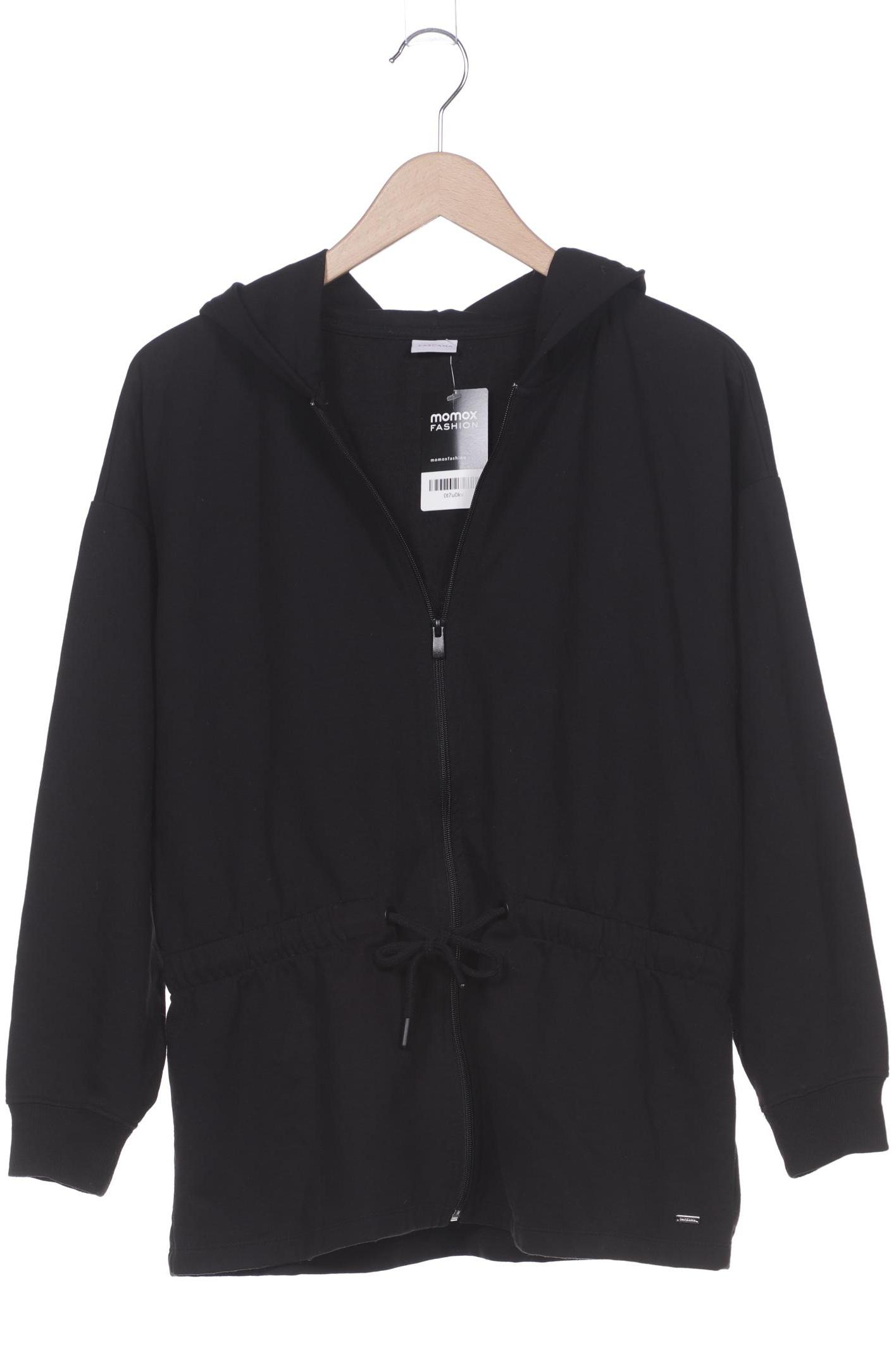 

Lascana Damen Kapuzenpullover, schwarz, Gr. 40