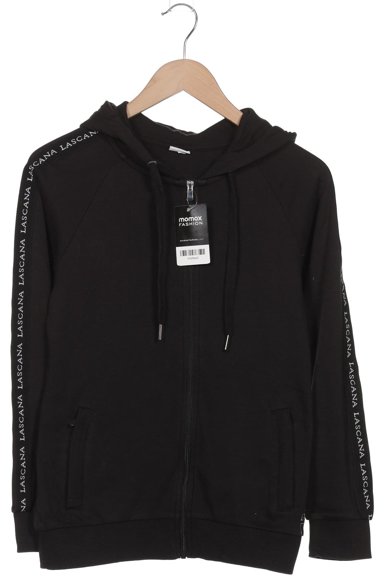 

Lascana Damen Kapuzenpullover, schwarz, Gr. 36