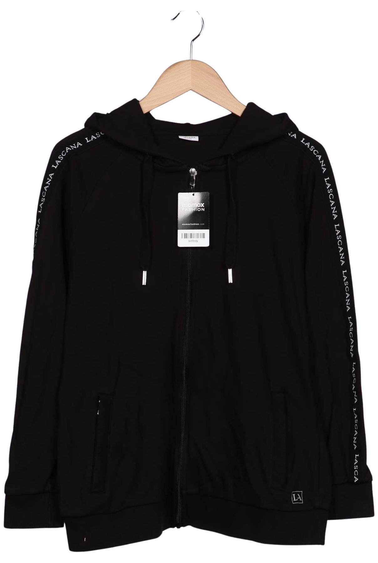 

Lascana Damen Kapuzenpullover, schwarz, Gr. 42