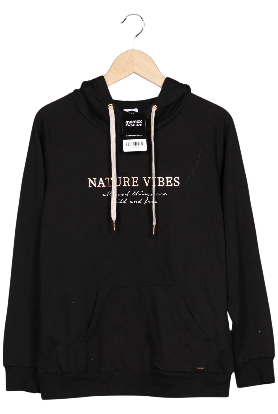 

Lascana Damen Kapuzenpullover, schwarz, Gr. 40