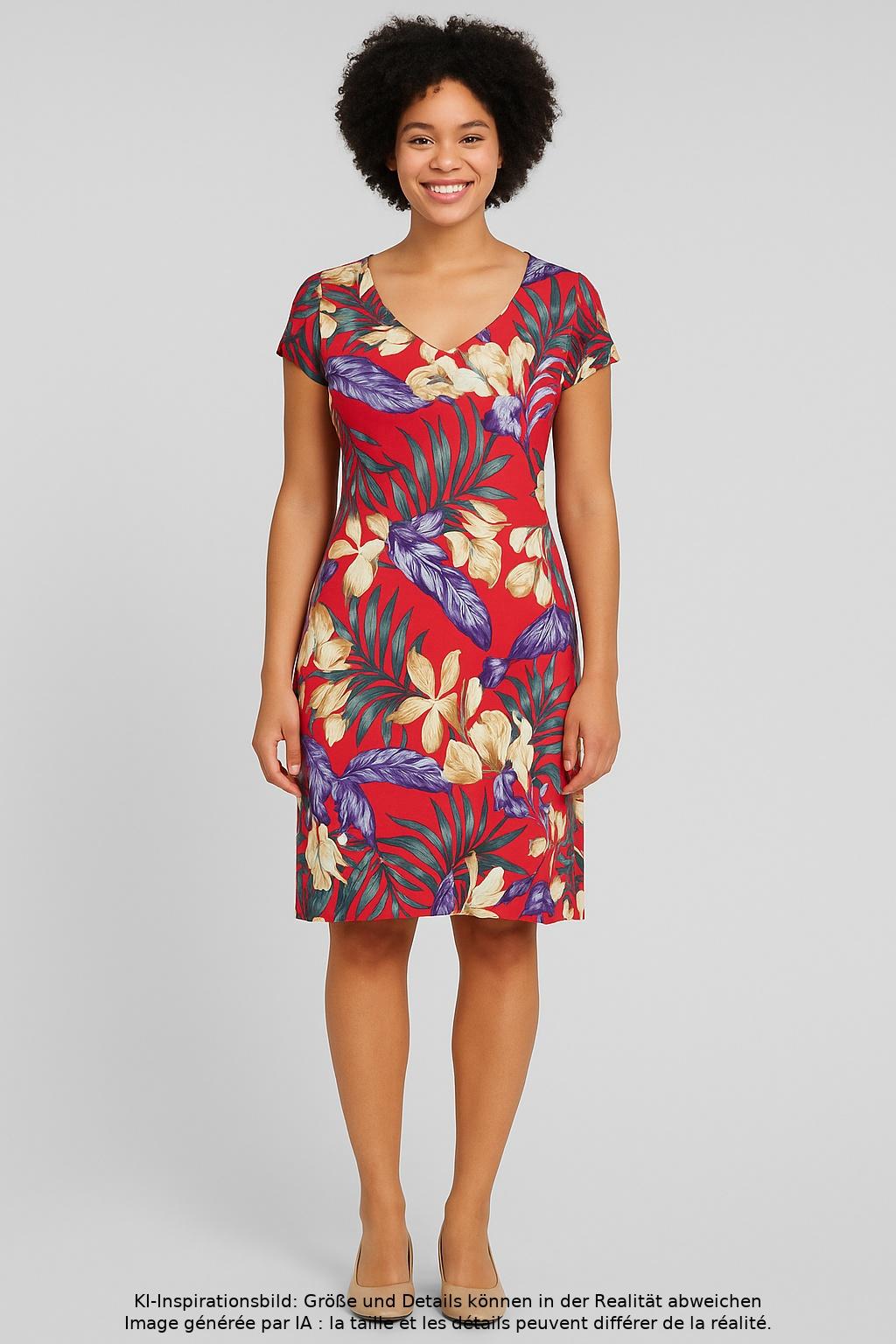 

Lascana Damen Kleid, mehrfarbig, Gr. 40