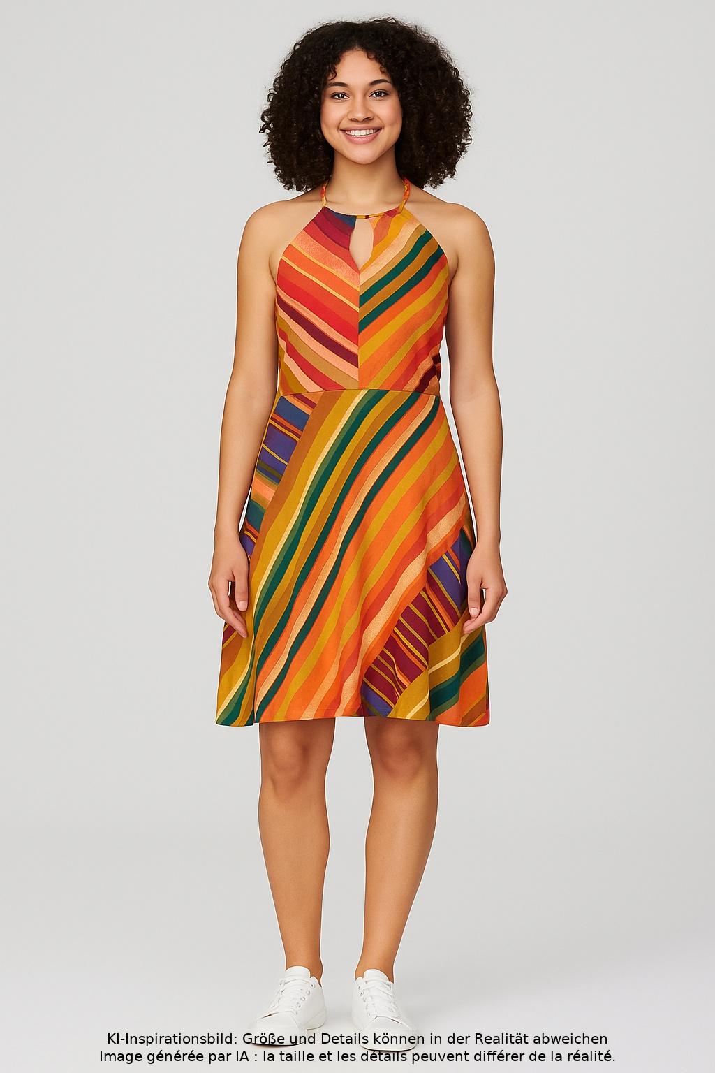 

Lascana Damen Kleid, mehrfarbig, Gr. 38